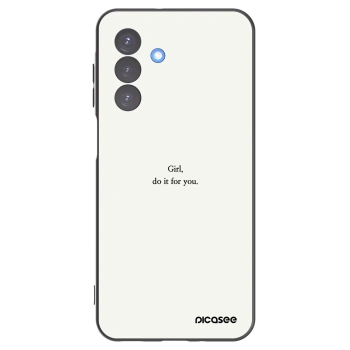 Picasee silikonový černý obal pro Samsung Galaxy A17 5G - Girl, do it for you