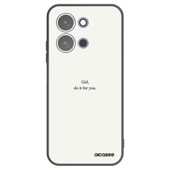 Picasee silikonový černý obal pro Xiaomi Redmi 15C 5G - Girl, do it for you