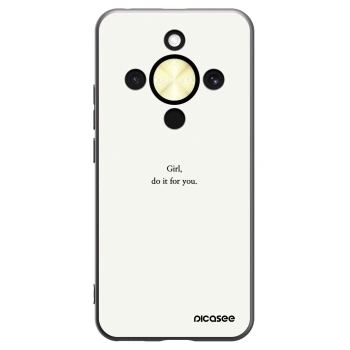 Picasee silikonový černý obal pro Honor Magic8 Lite 5G - Girl, do it for you
