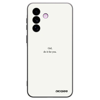 Picasee silikonový černý obal pro Samsung Galaxy A57 5G - Girl, do it for you