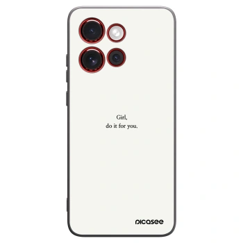 Picasee silikonový černý obal pro Motorola Edge 60 Neo 5G - Girl, do it for you