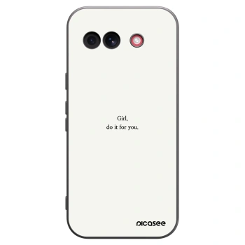 Picasee silikonový černý obal pro Google Pixel 10a - Girl, do it for you