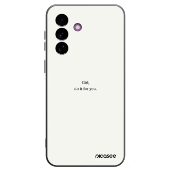 Picasee silikonový černý obal pro Samsung Galaxy A37 - Girl, do it for you