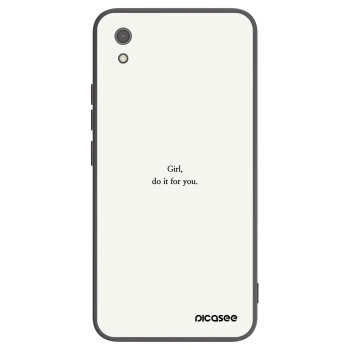 Picasee silikonový černý obal pro Xiaomi Redmi 7A - Girl, do it for you