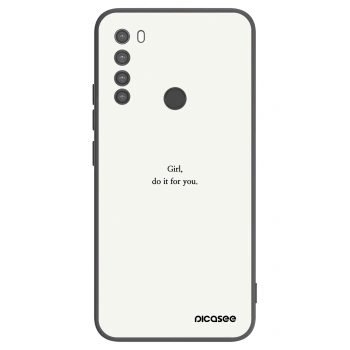 Picasee silikonový černý obal pro Xiaomi Redmi Note 8 - Girl, do it for you
