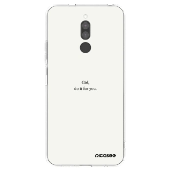 Picasee silikonový průhledný obal pro Xiaomi Redmi 8 - Girl, do it for you