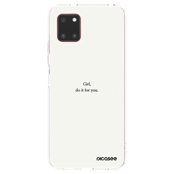 Picasee silikonový průhledný obal pro Samsung Galaxy Note 10 Lite N770F - Girl, do it for you