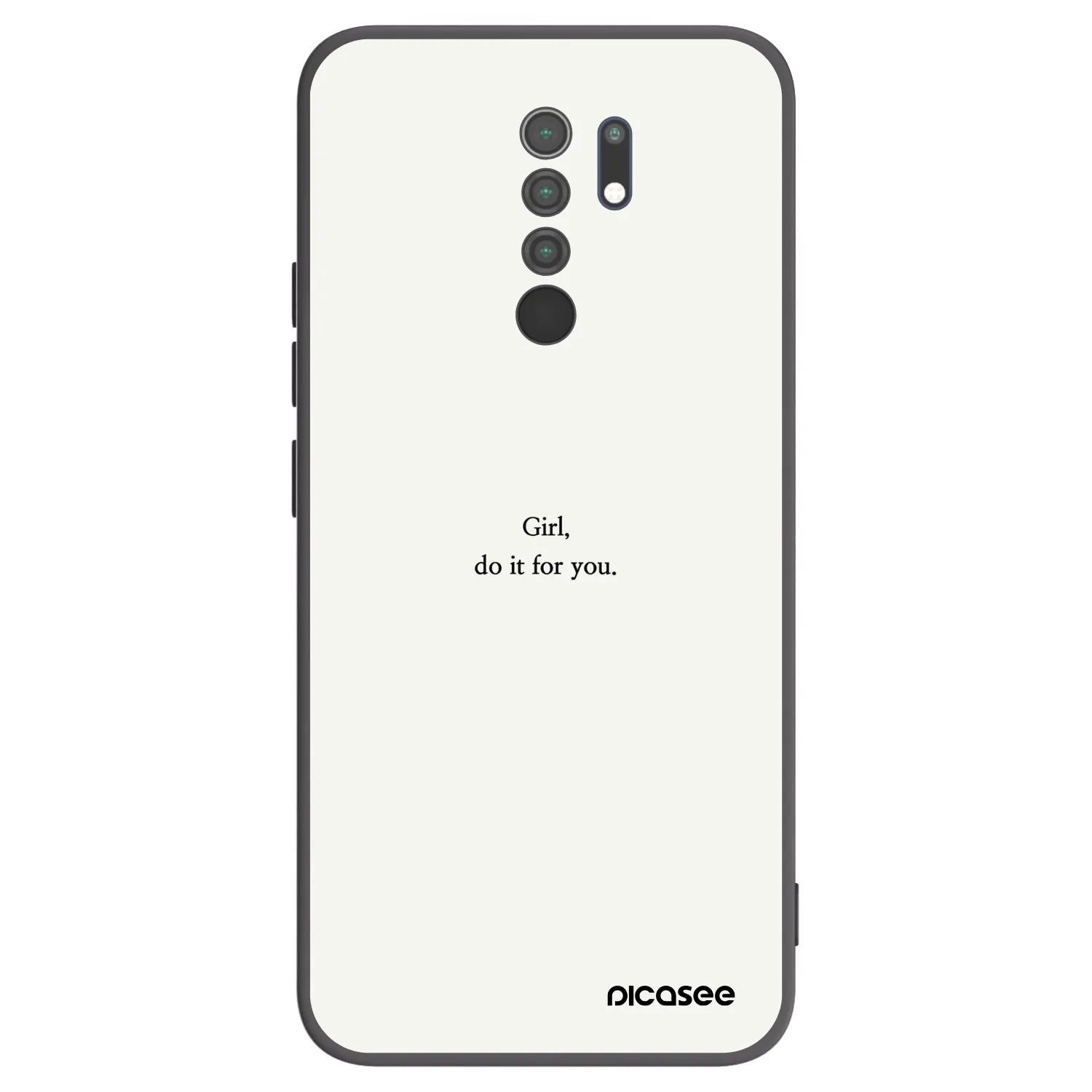 Picasee silikonový černý obal pro Xiaomi Redmi 9 - Girl, do it for you