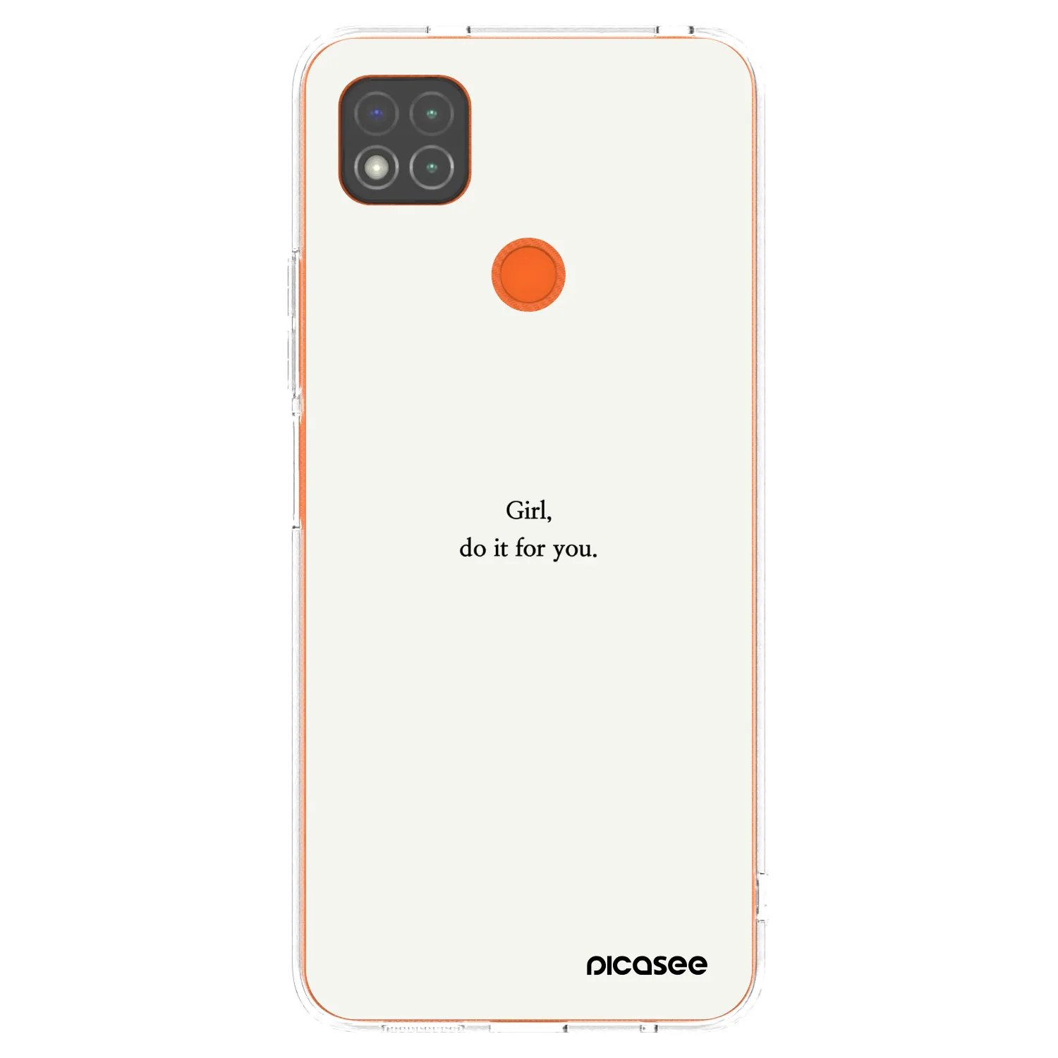 Picasee silikonový průhledný obal pro Xiaomi Redmi 9C - Girl, do it for you