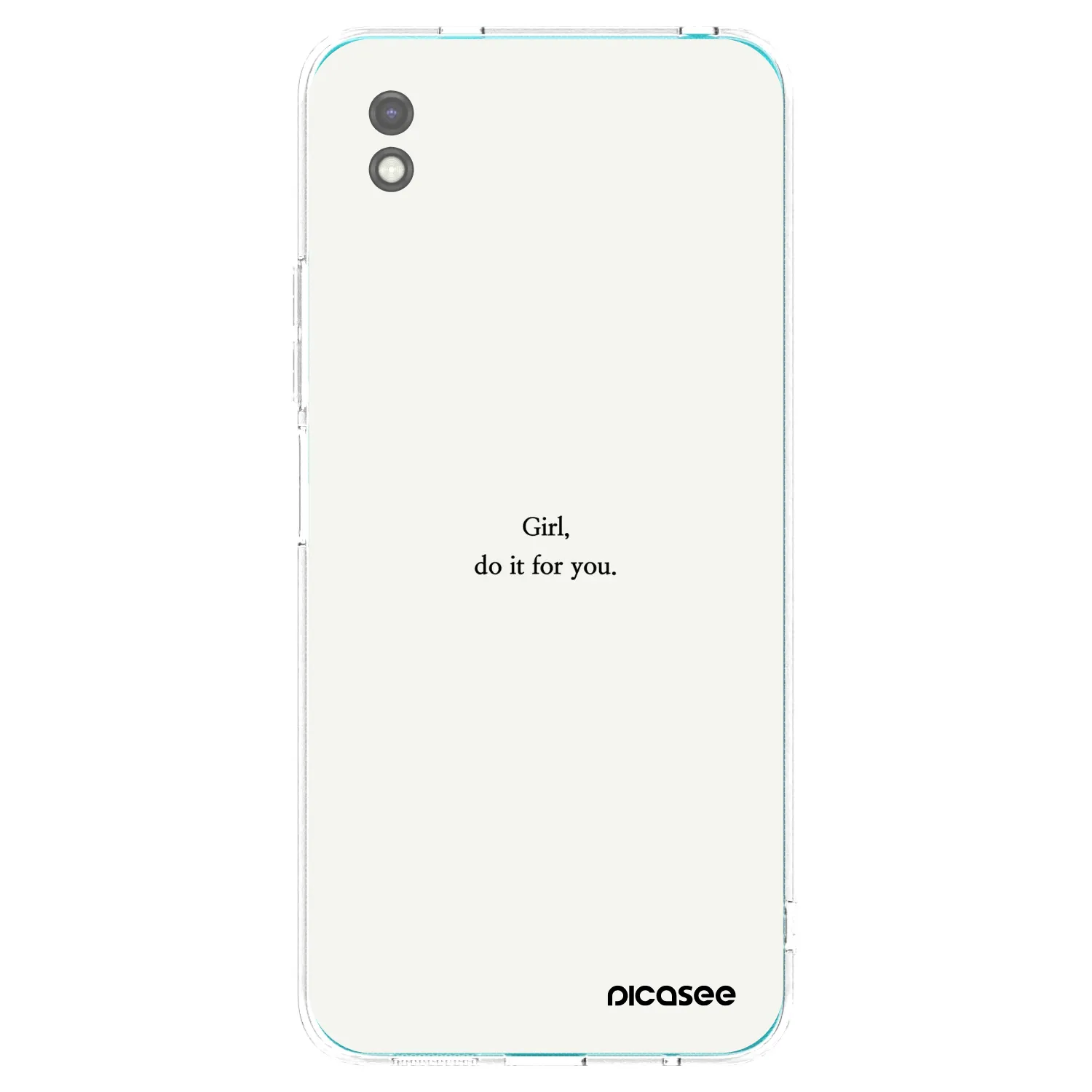 Picasee silikonový černý obal pro Xiaomi Redmi 9A - Girl, do it for you
