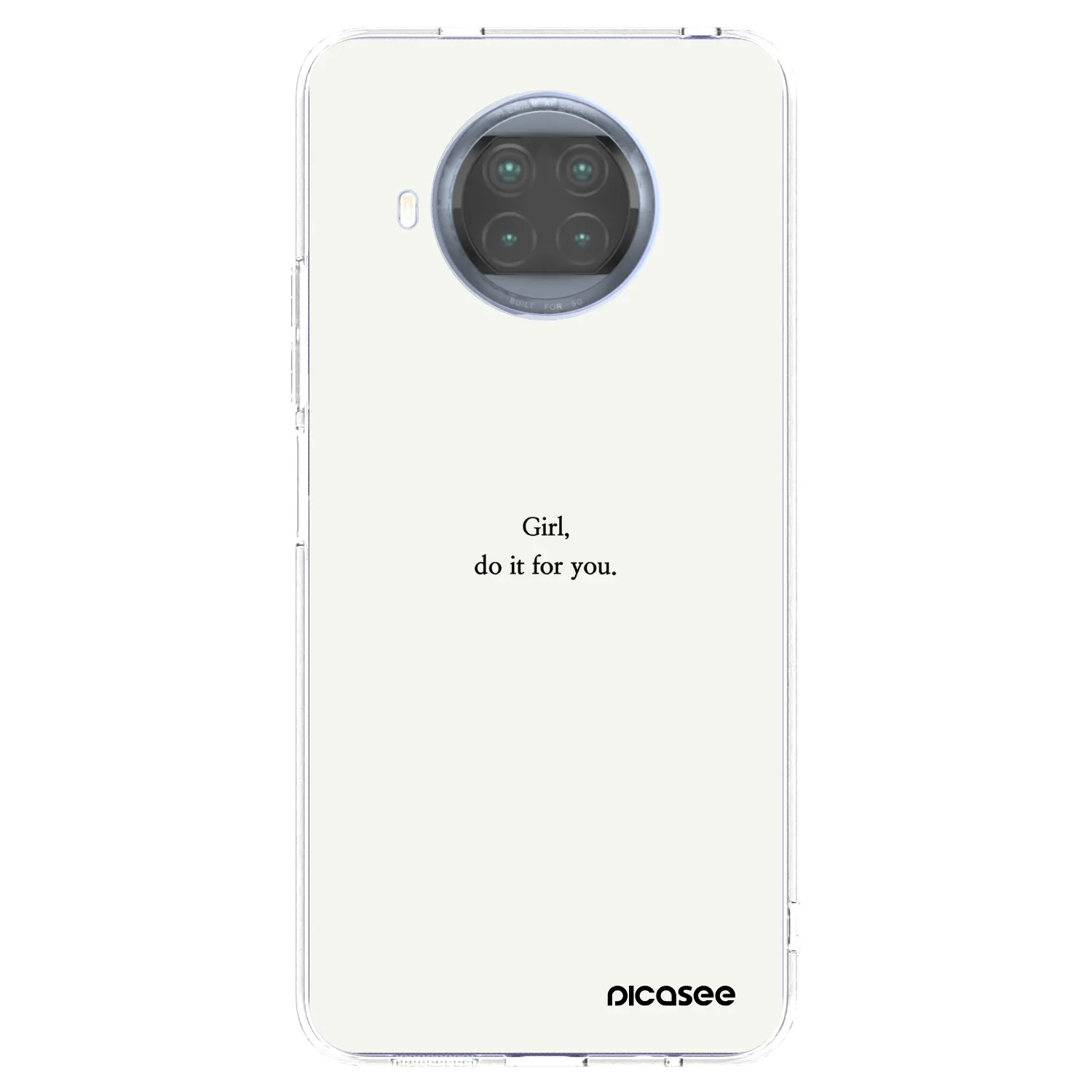 Picasee silikonový průhledný obal pro Xiaomi Mi 10T Lite - Girl, do it for you