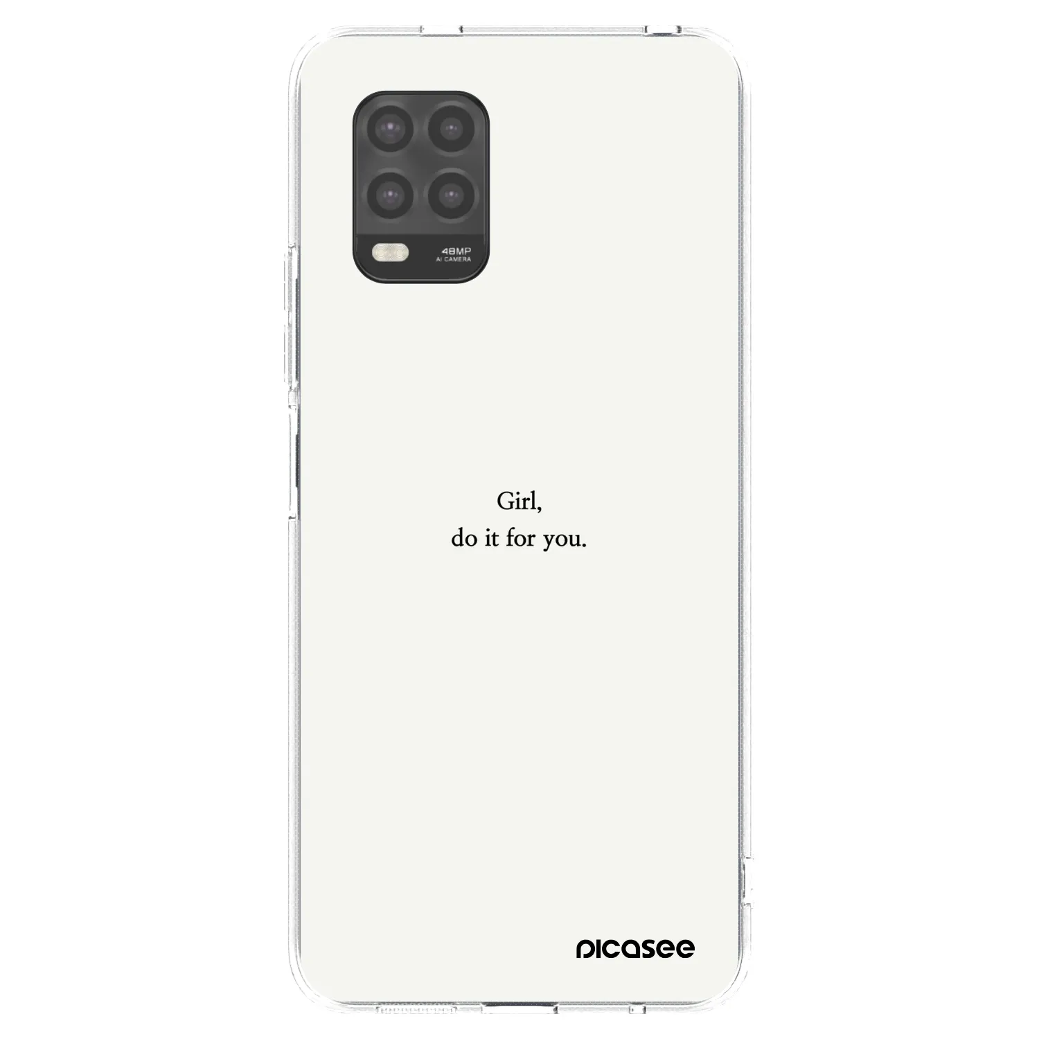 Picasee silikonový průhledný obal pro Xiaomi Mi 10 Lite - Girl, do it for you