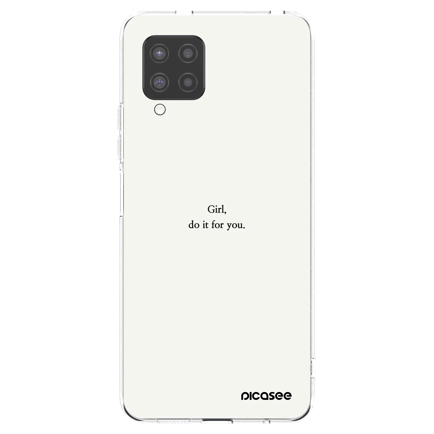Picasee silikonový průhledný obal pro Samsung Galaxy A42 A426B - Girl, do it for you