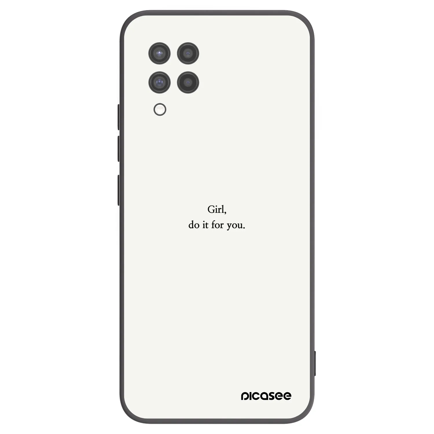 Picasee silikonový černý obal pro Samsung Galaxy A42 A426B - Girl, do it for you