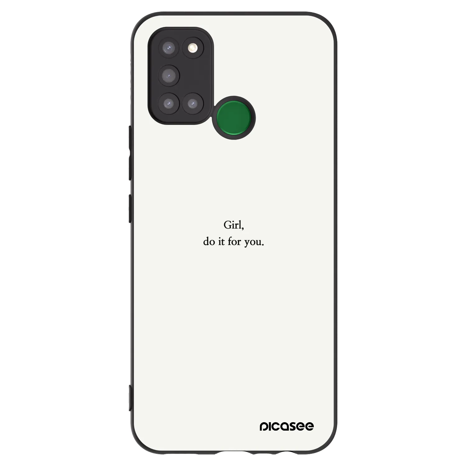 Picasee silikonový černý obal pro Realme 7i - Girl, do it for you