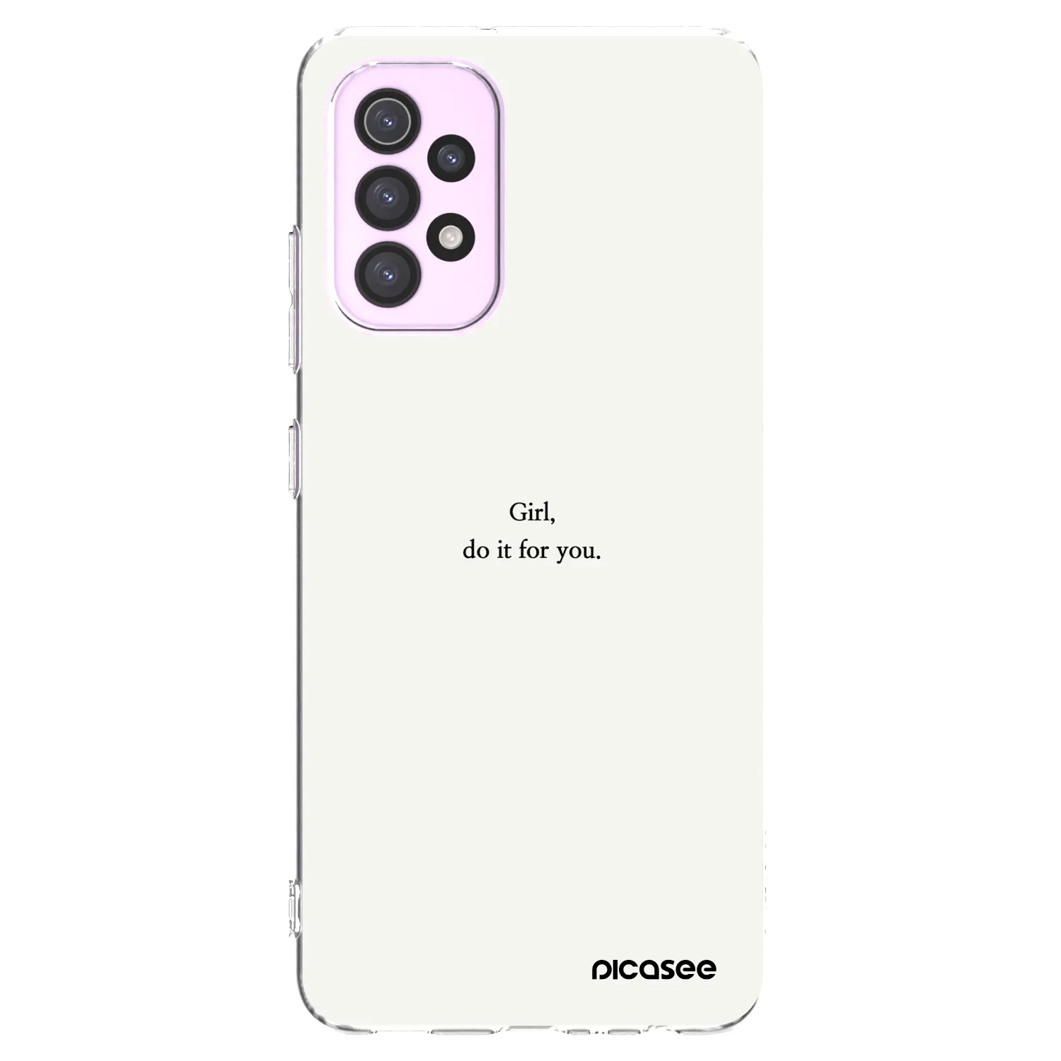 Picasee silikonový průhledný obal pro Samsung Galaxy A32 5G A326B - Girl, do it for you