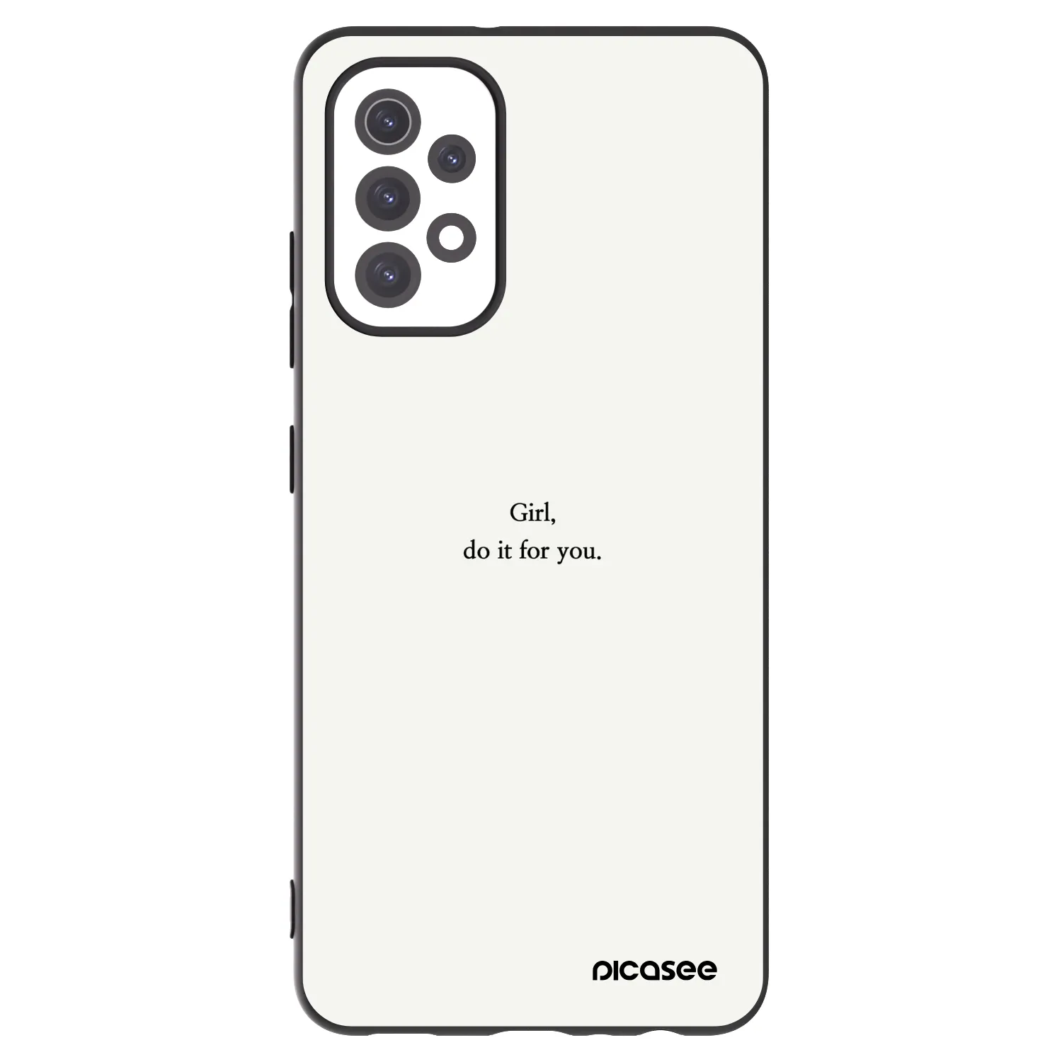 Picasee silikonový černý obal pro Samsung Galaxy A32 5G A326B - Girl, do it for you