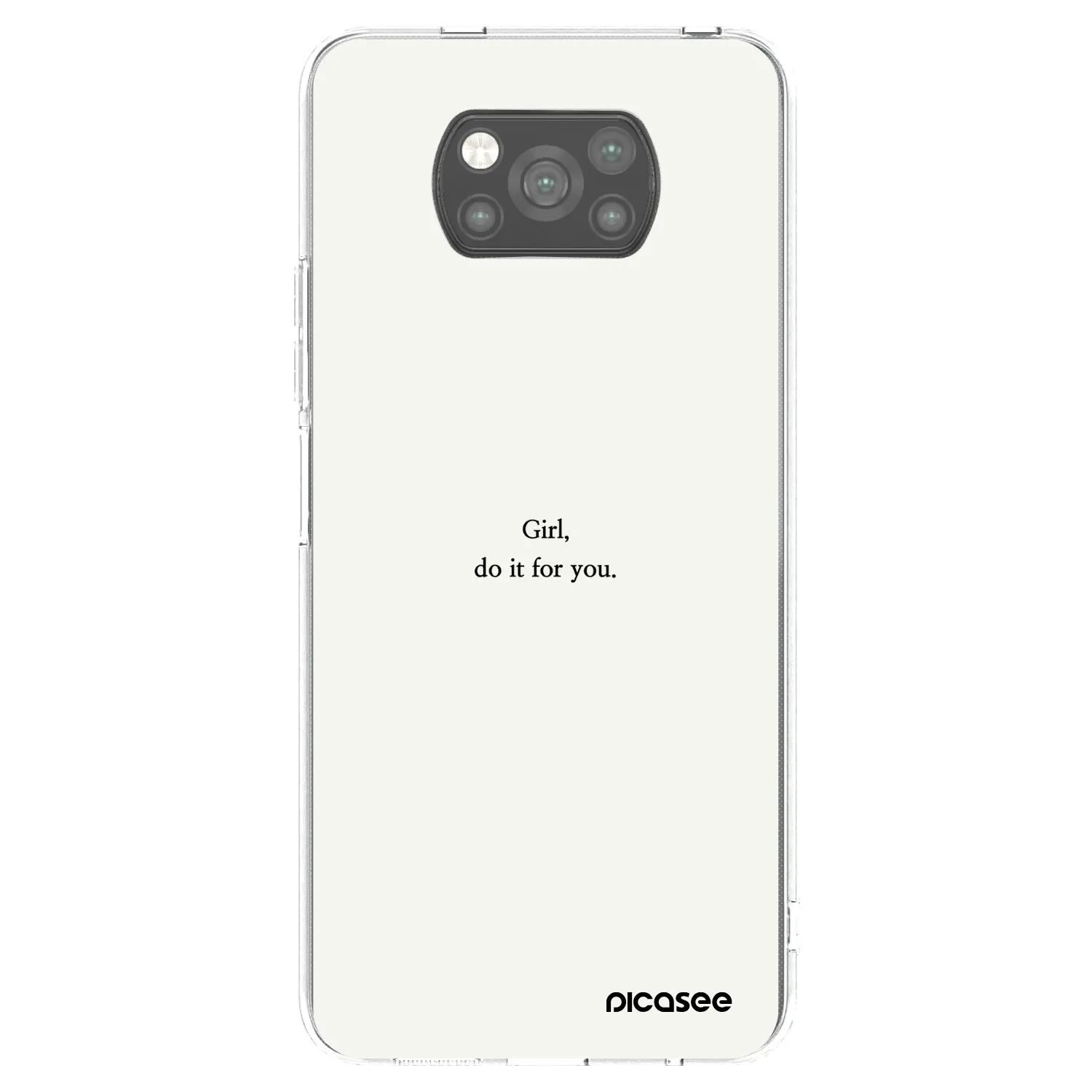 Picasee silikonový černý obal pro Xiaomi Poco X3 Pro - Girl, do it for you