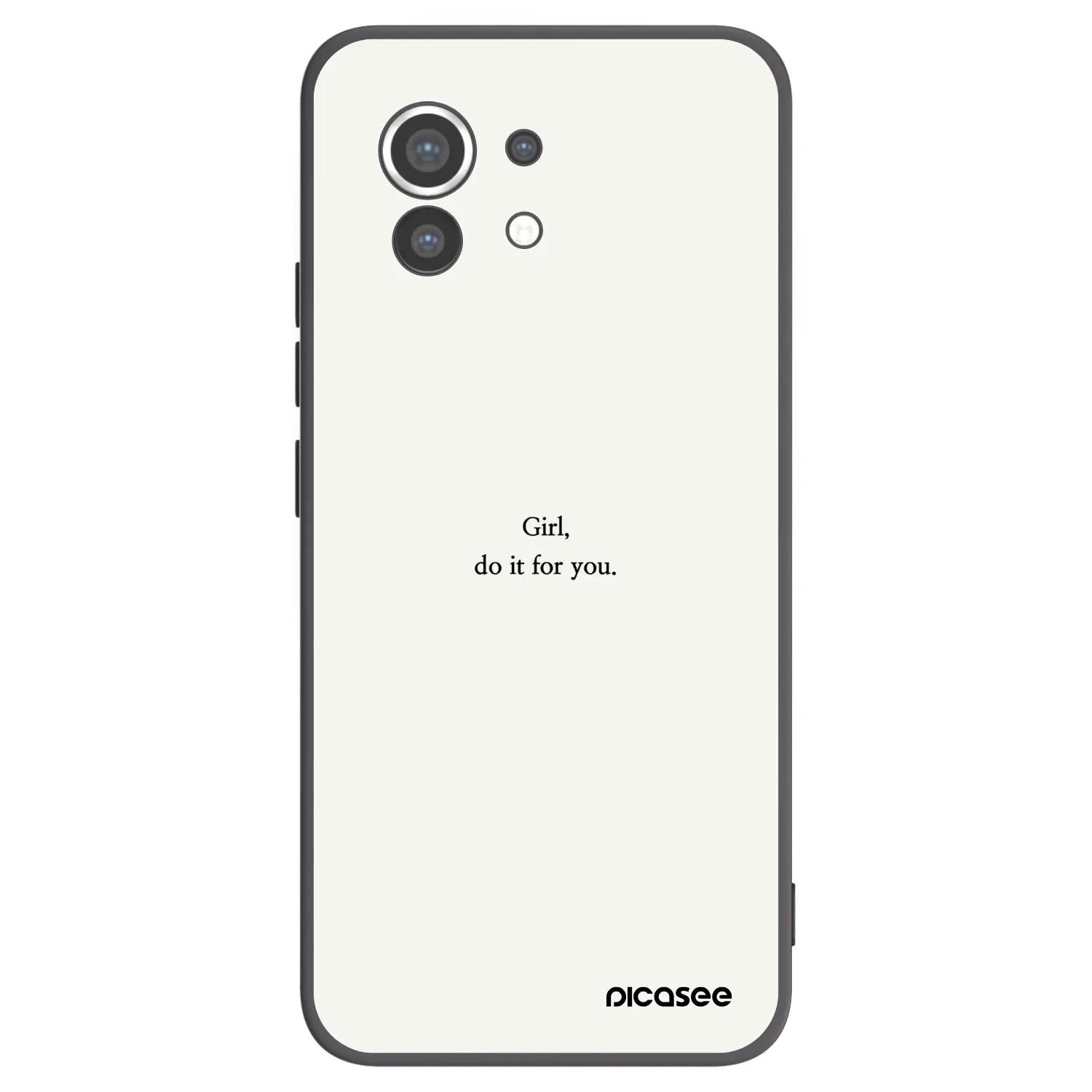 Picasee silikonový černý obal pro Xiaomi Mi 11 - Girl, do it for you