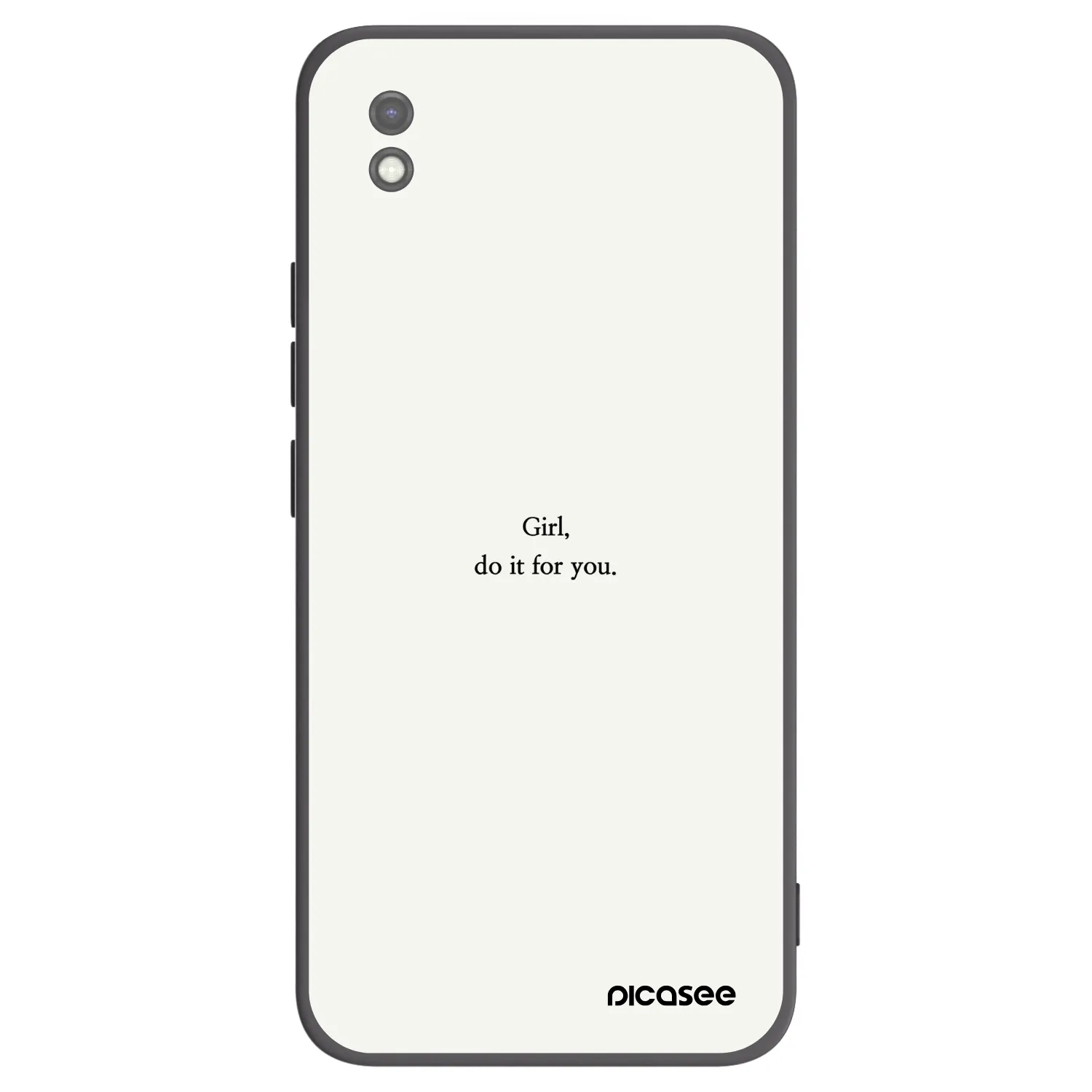 Picasee silikonový černý obal pro Xiaomi Redmi 9AT - Girl, do it for you