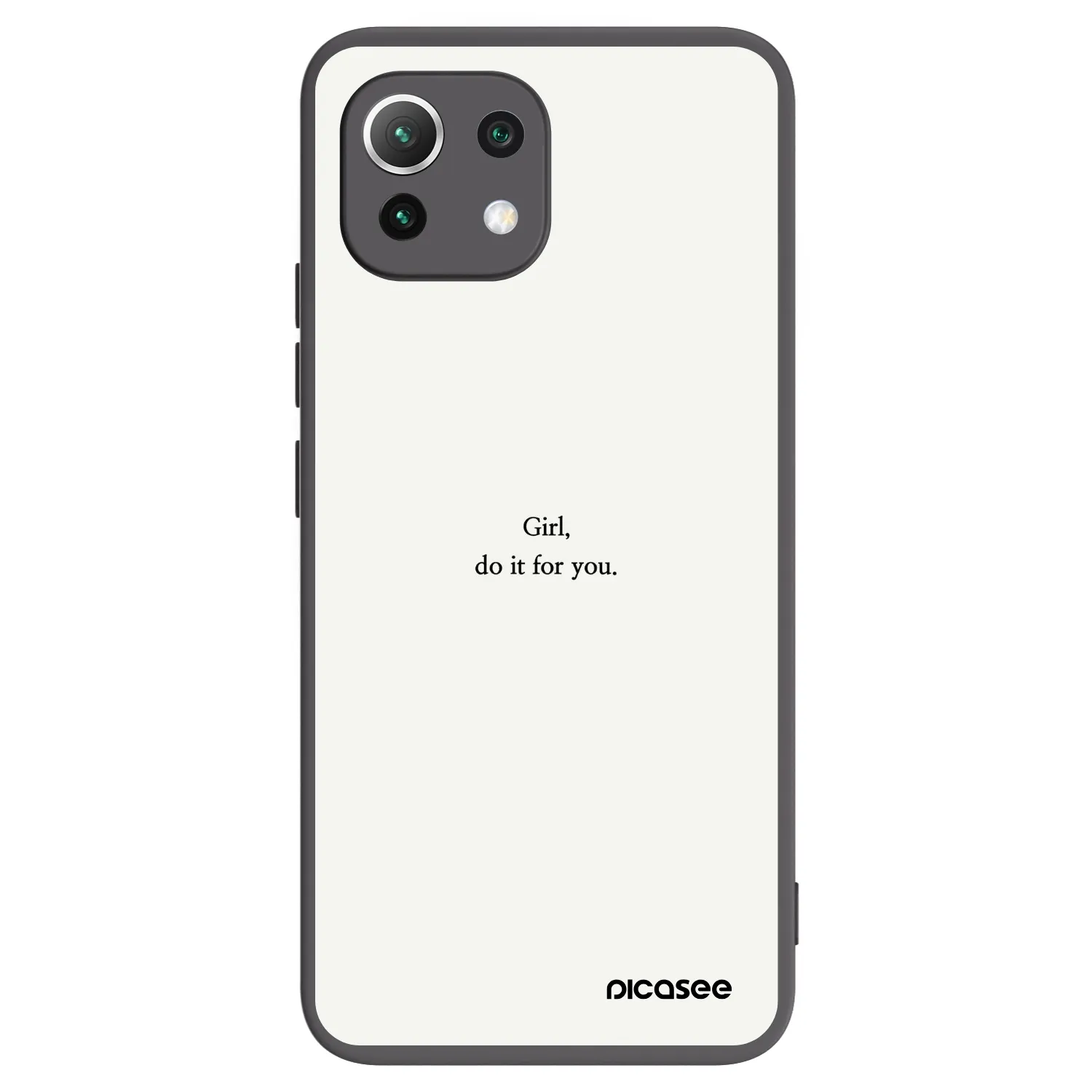 Picasee silikonový černý obal pro Xiaomi Mi 11 Lite - Girl, do it for you