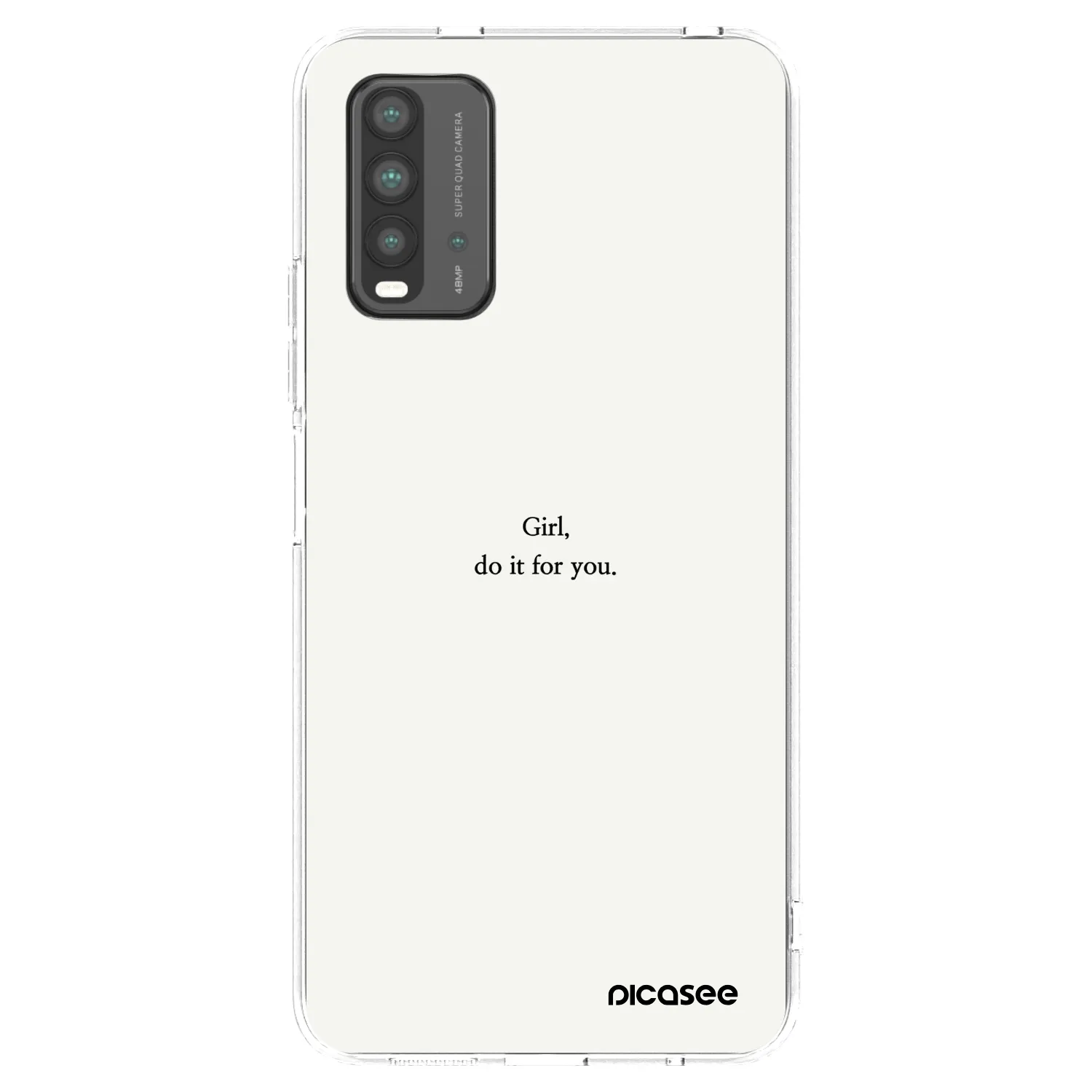 Picasee silikonový průhledný obal pro Xiaomi Redmi 9T - Girl, do it for you