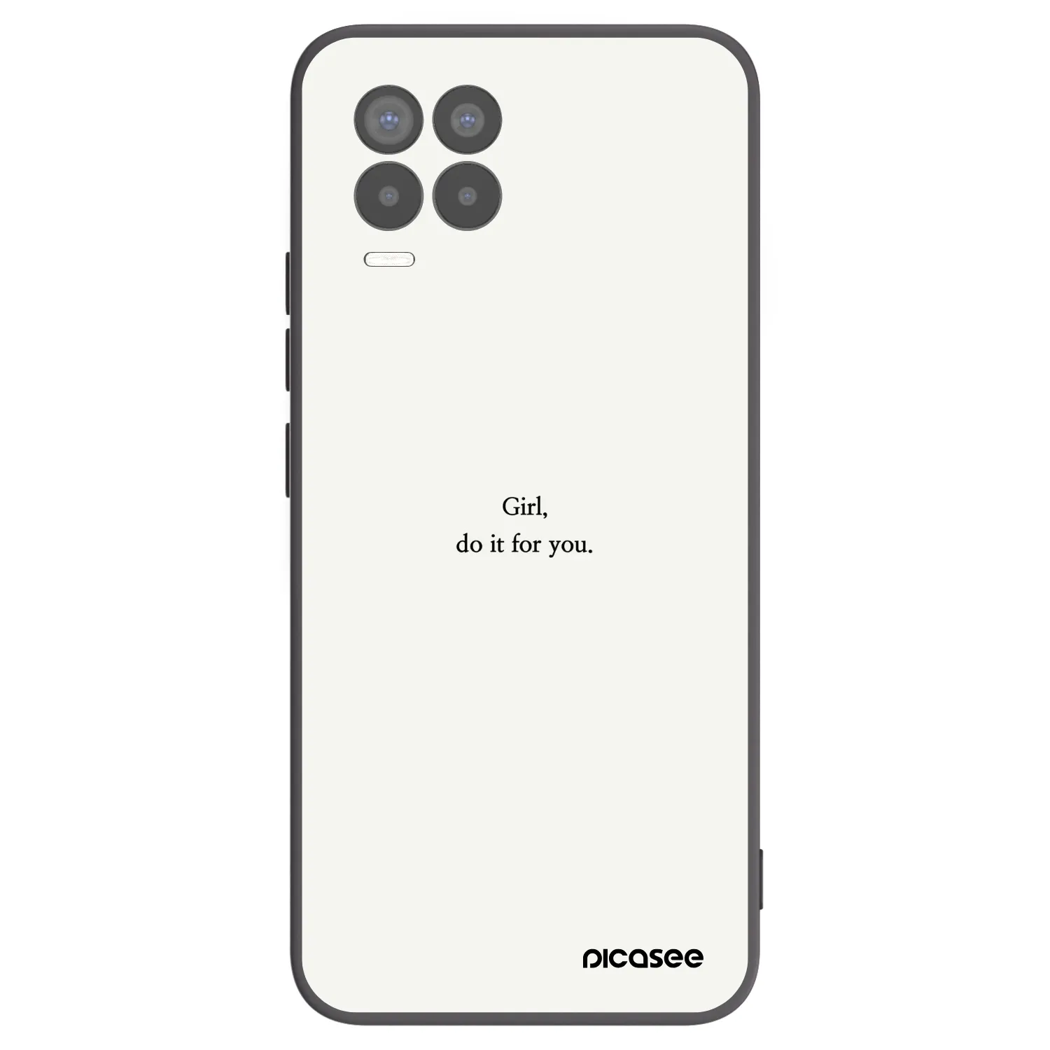 Picasee silikonový černý obal pro Realme 8 Pro - Girl, do it for you