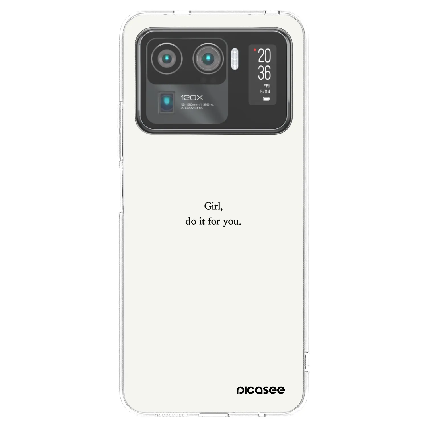 Picasee silikonový průhledný obal pro Xiaomi Mi 11 Ultra - Girl, do it for you