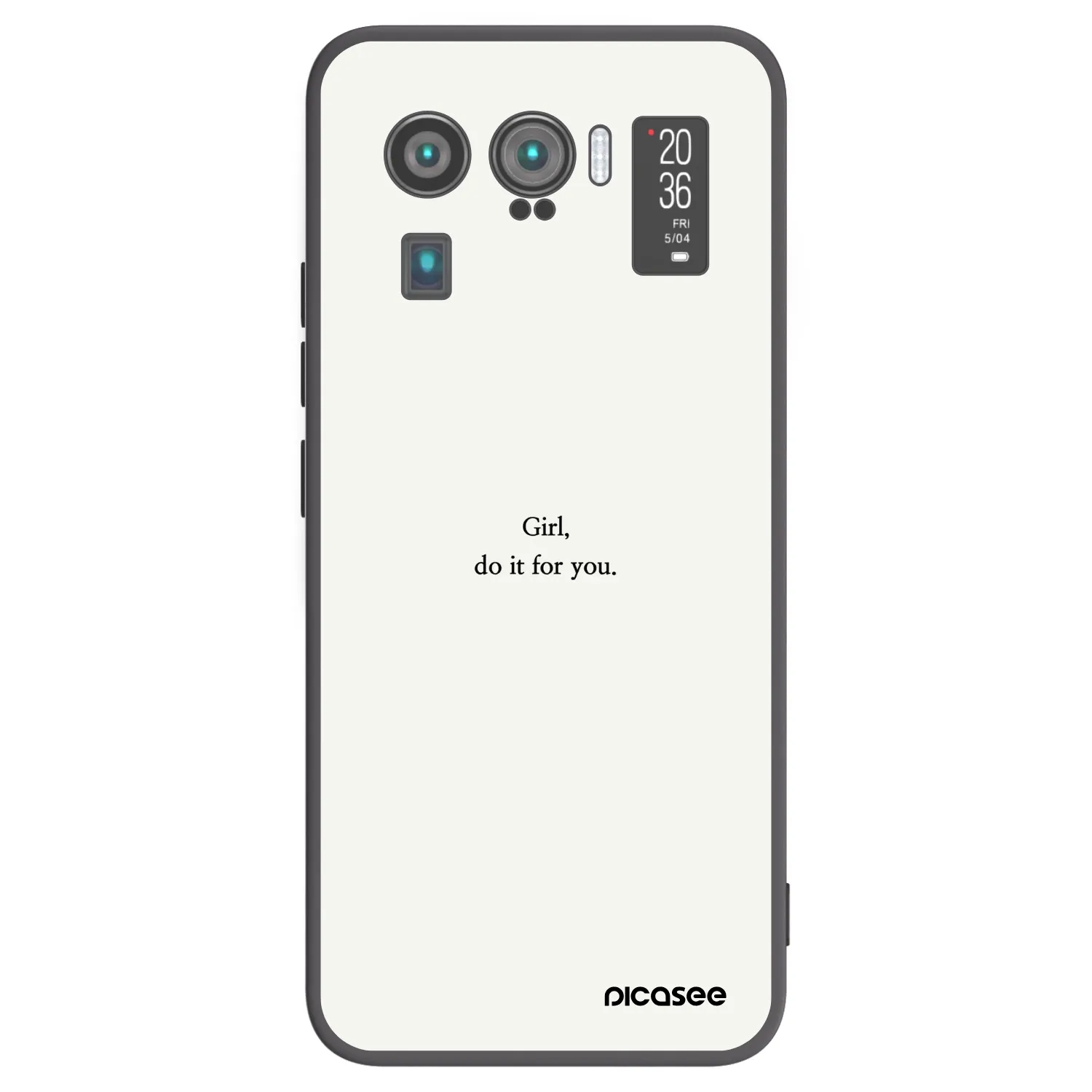 Picasee silikonový černý obal pro Xiaomi Mi 11 Ultra - Girl, do it for you