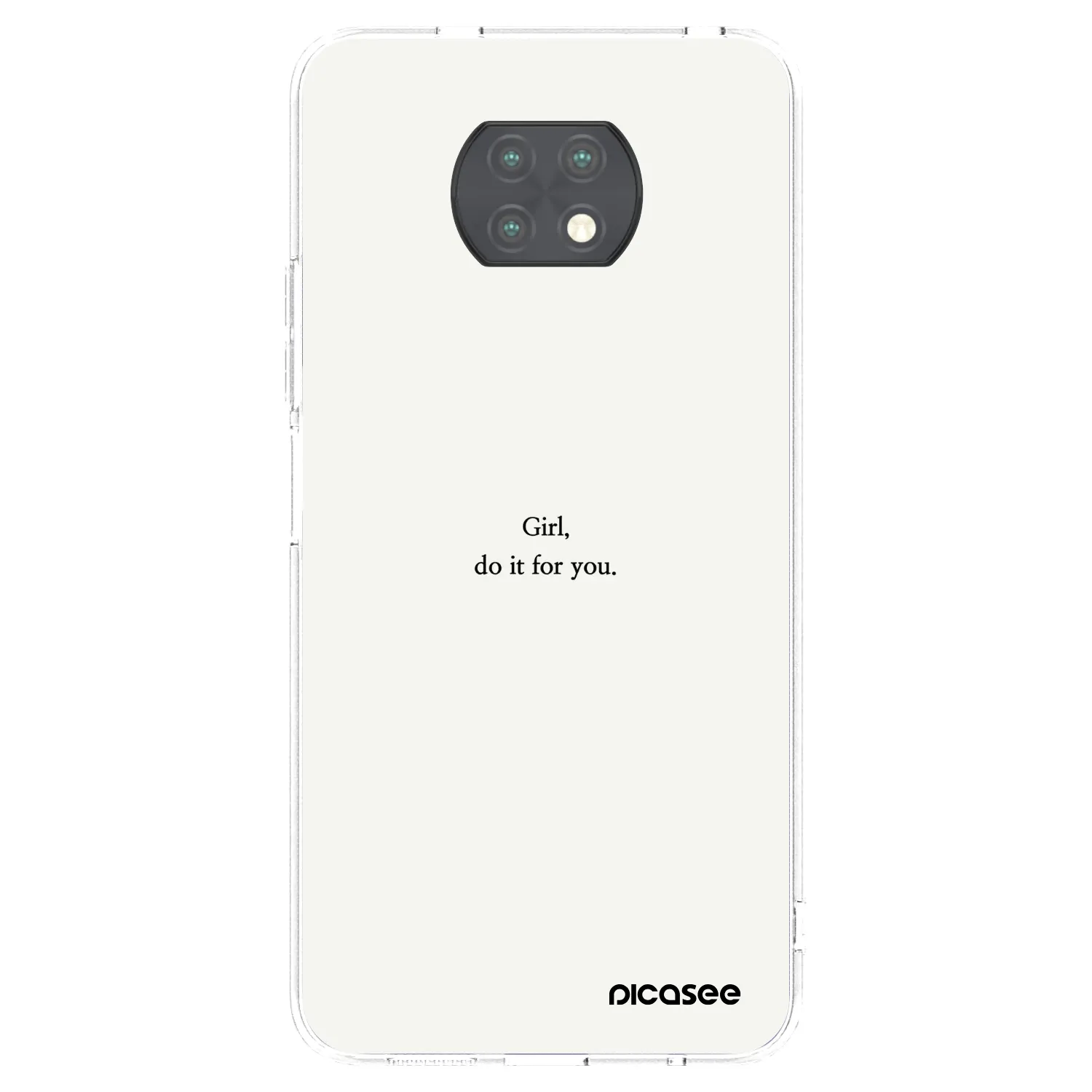 Picasee silikonový průhledný obal pro Xiaomi Redmi Note 9T - Girl, do it for you