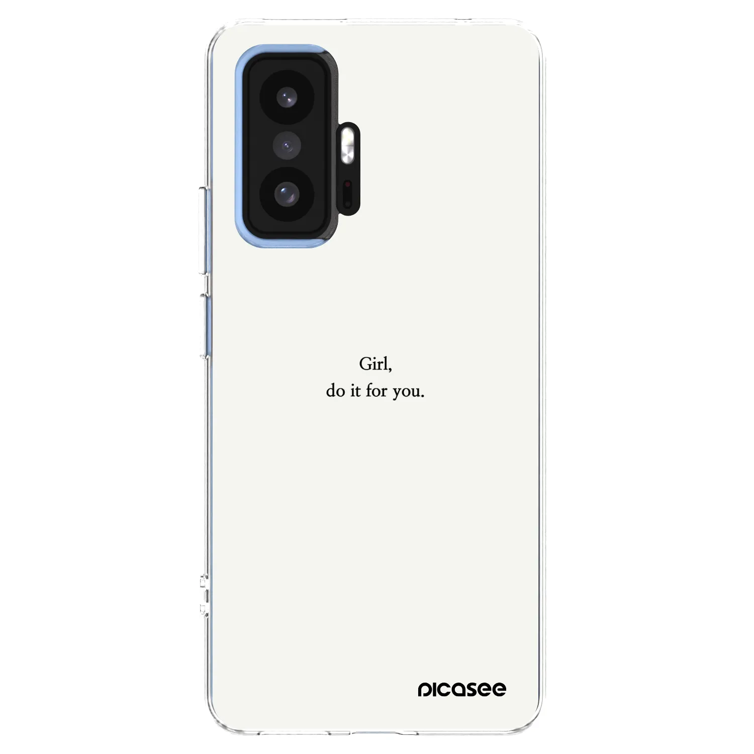 Picasee silikonový průhledný obal pro Xiaomi 11T Pro - Girl, do it for you