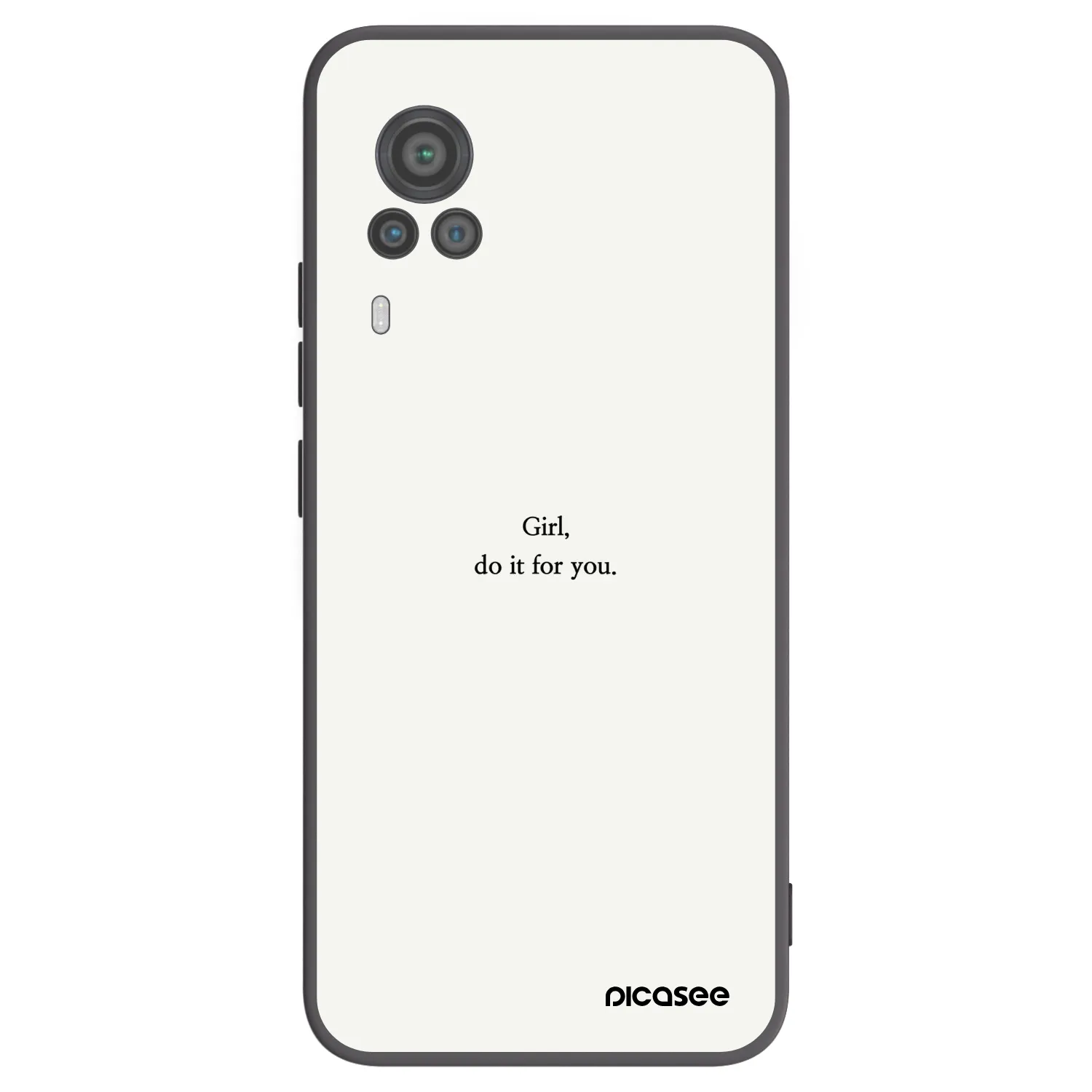 Picasee silikonový černý obal pro Vivo X60 Pro 5G - Girl, do it for you
