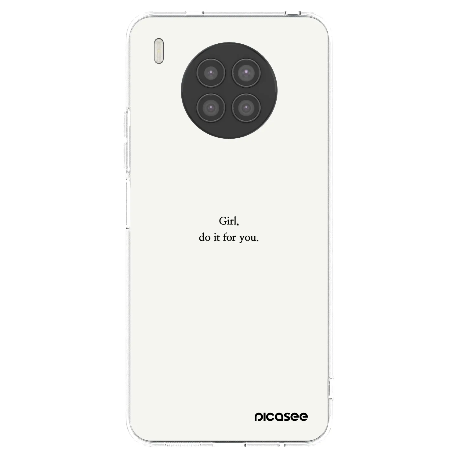 Picasee silikonový průhledný obal pro Huawei Nova 8i - Girl, do it for you