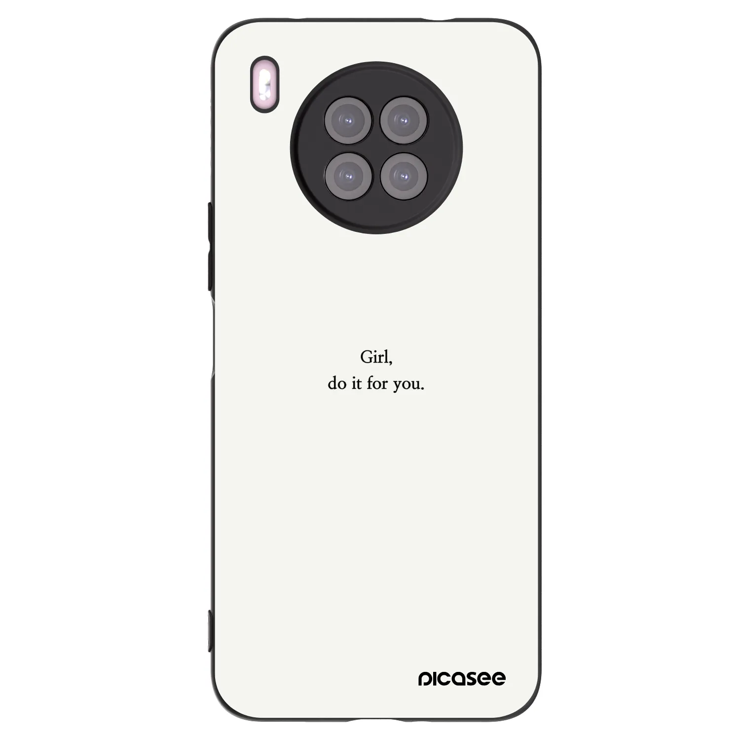 Picasee silikonový černý obal pro Huawei Nova 8i - Girl, do it for you