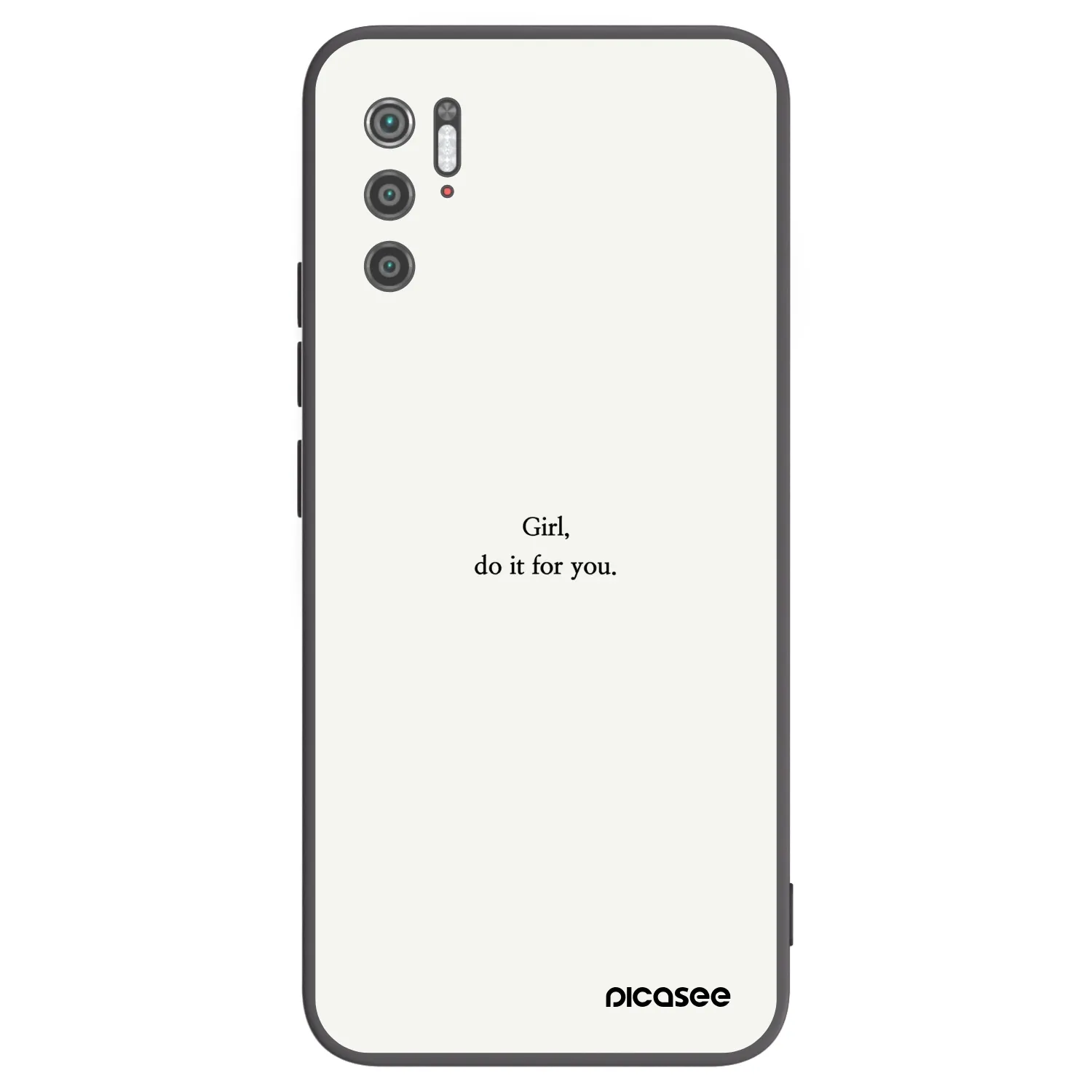Picasee silikonový černý obal pro Xiaomi Poco M3 Pro 5G - Girl, do it for you