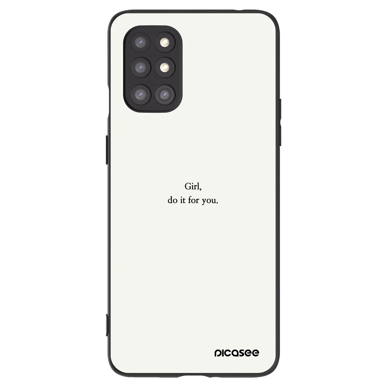 Picasee silikonový černý obal pro OnePlus 8T - Girl, do it for you
