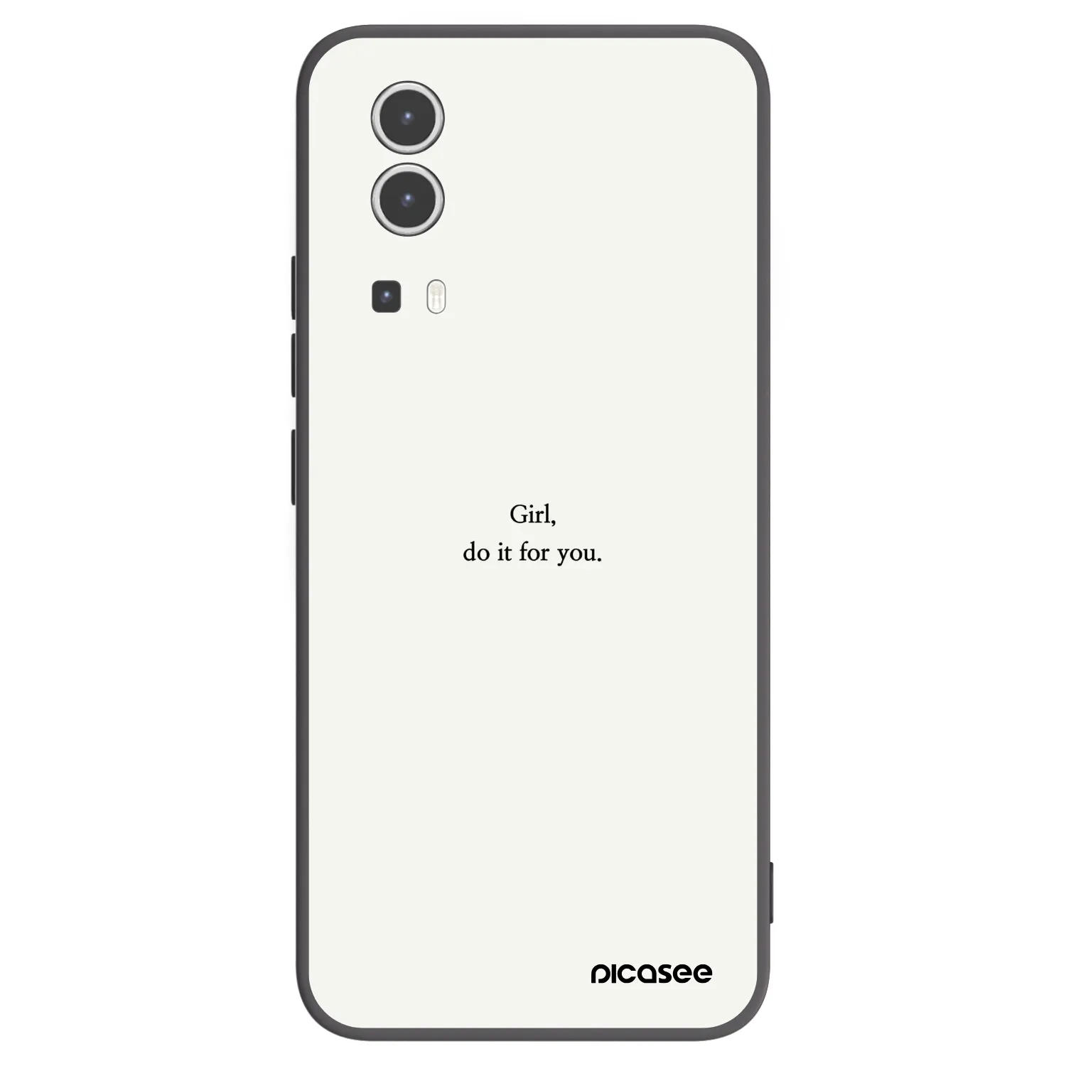 Picasee silikonový černý obal pro Vivo Y72 5G - Girl, do it for you