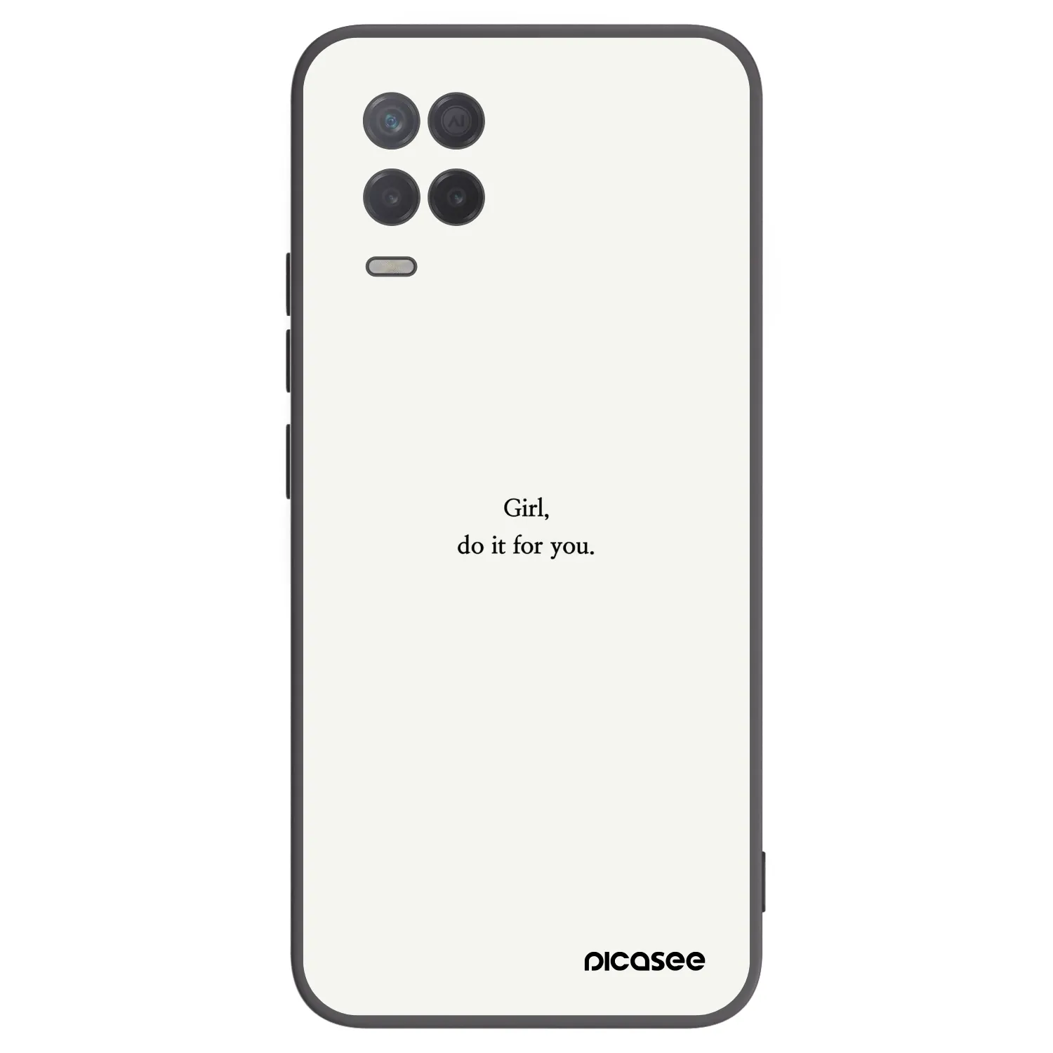 Picasee silikonový černý obal pro Realme 8 5G - Girl, do it for you
