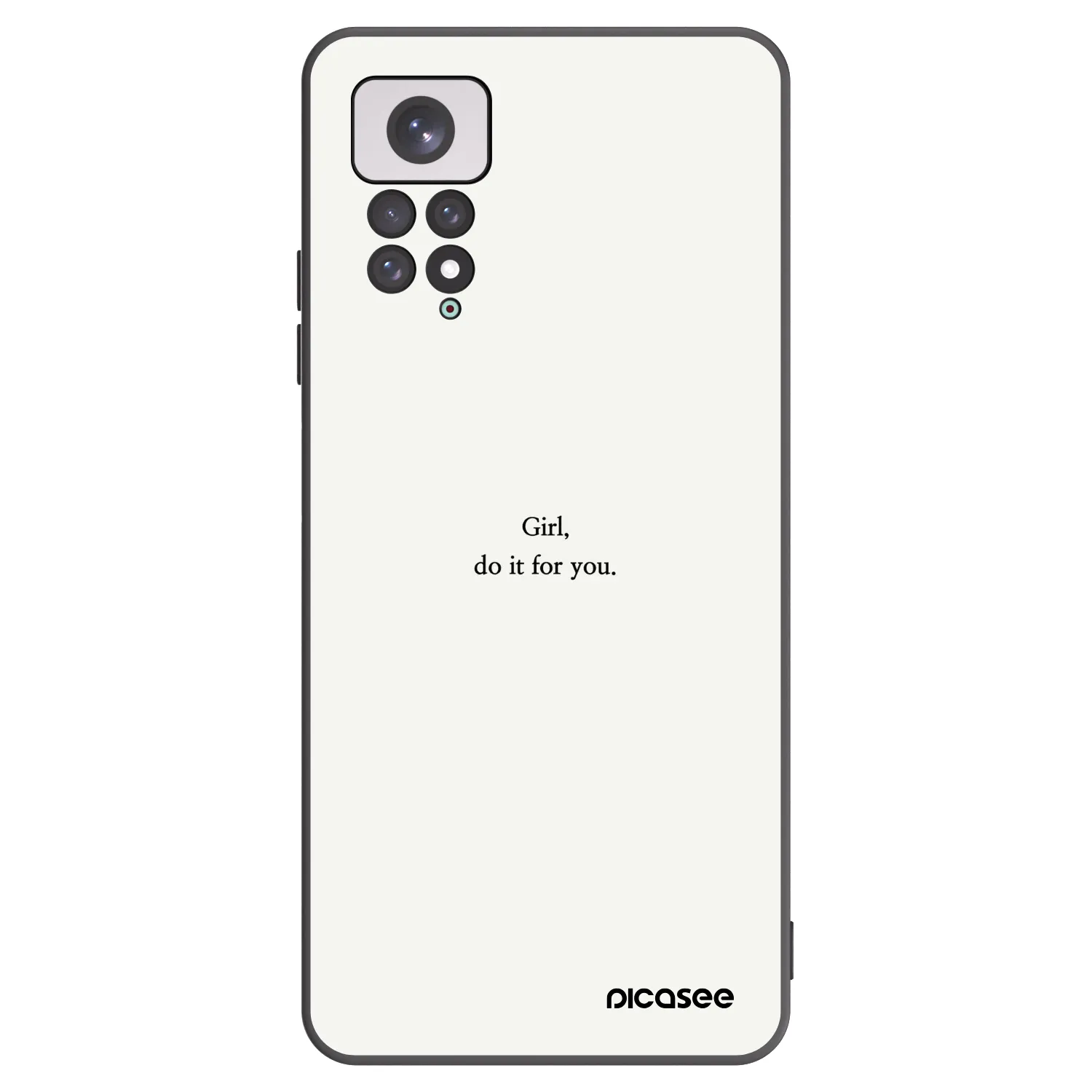 Picasee silikonový černý obal pro Xiaomi Redmi Note 11 - Girl, do it for you