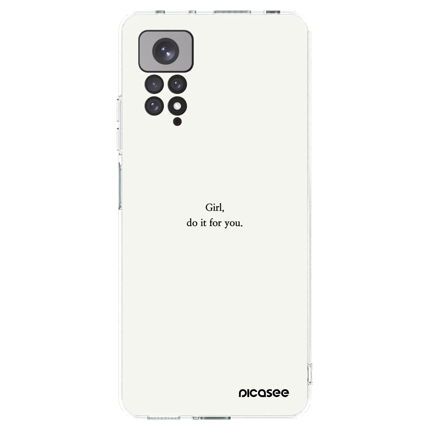 Picasee silikonový průhledný obal pro Xiaomi Redmi Note 11 - Girl, do it for you