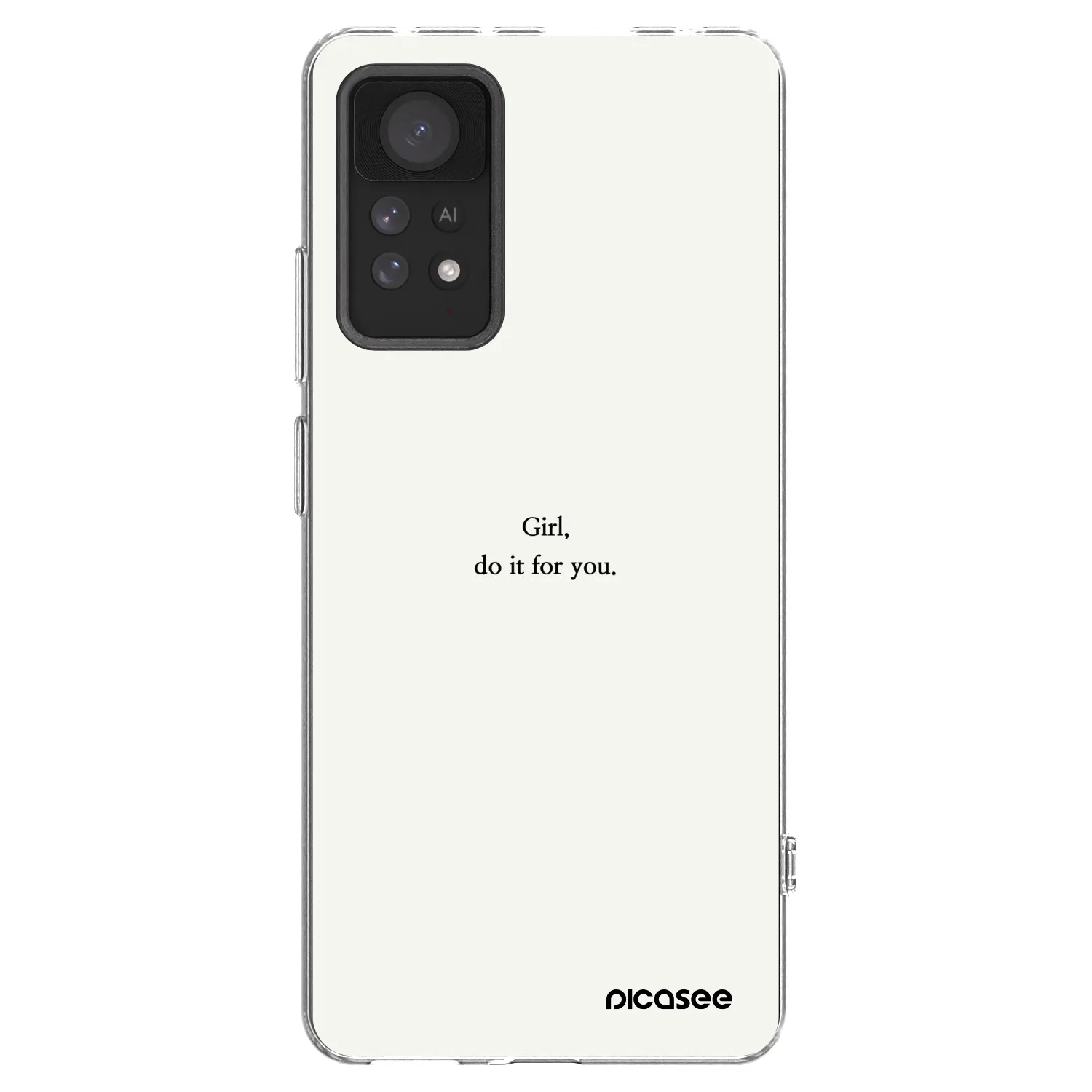 Picasee silikonový průhledný obal pro Xiaomi Redmi Note 11 Pro - Girl, do it for you