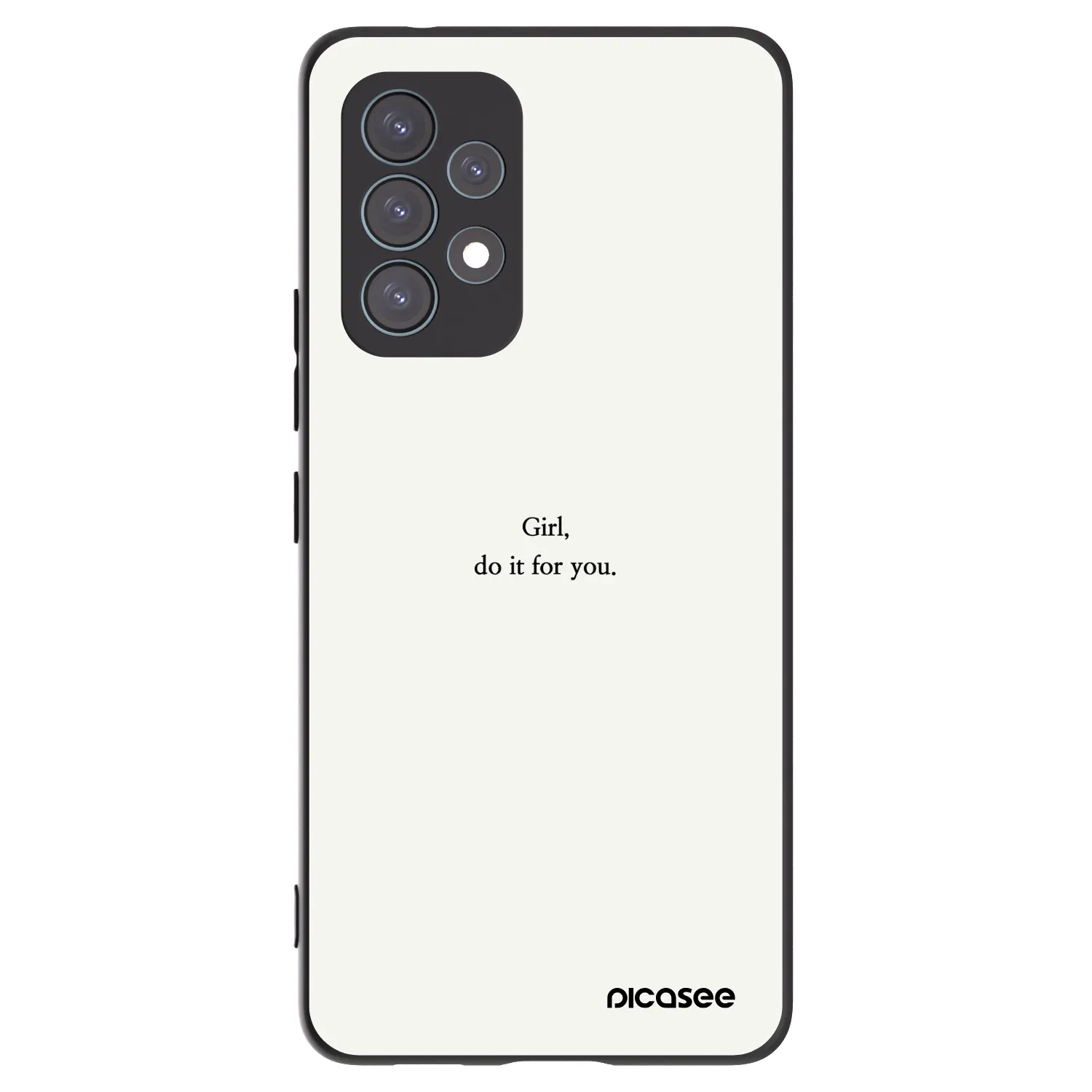 Picasee silikonový černý obal pro Samsung Galaxy A53 5G A536 - Girl, do it for you