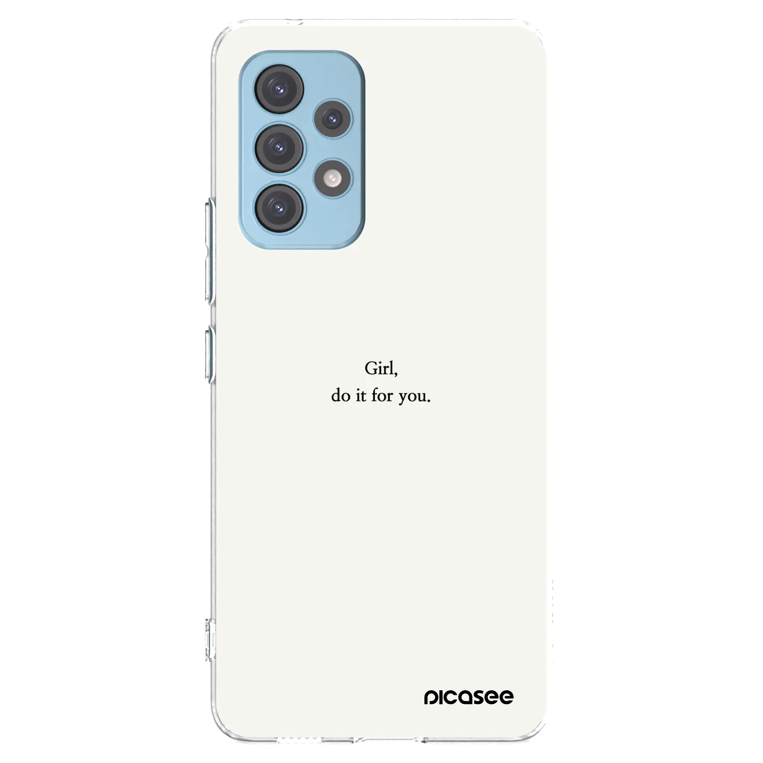 Picasee silikonový průhledný obal pro Samsung Galaxy A53 5G A536 - Girl, do it for you