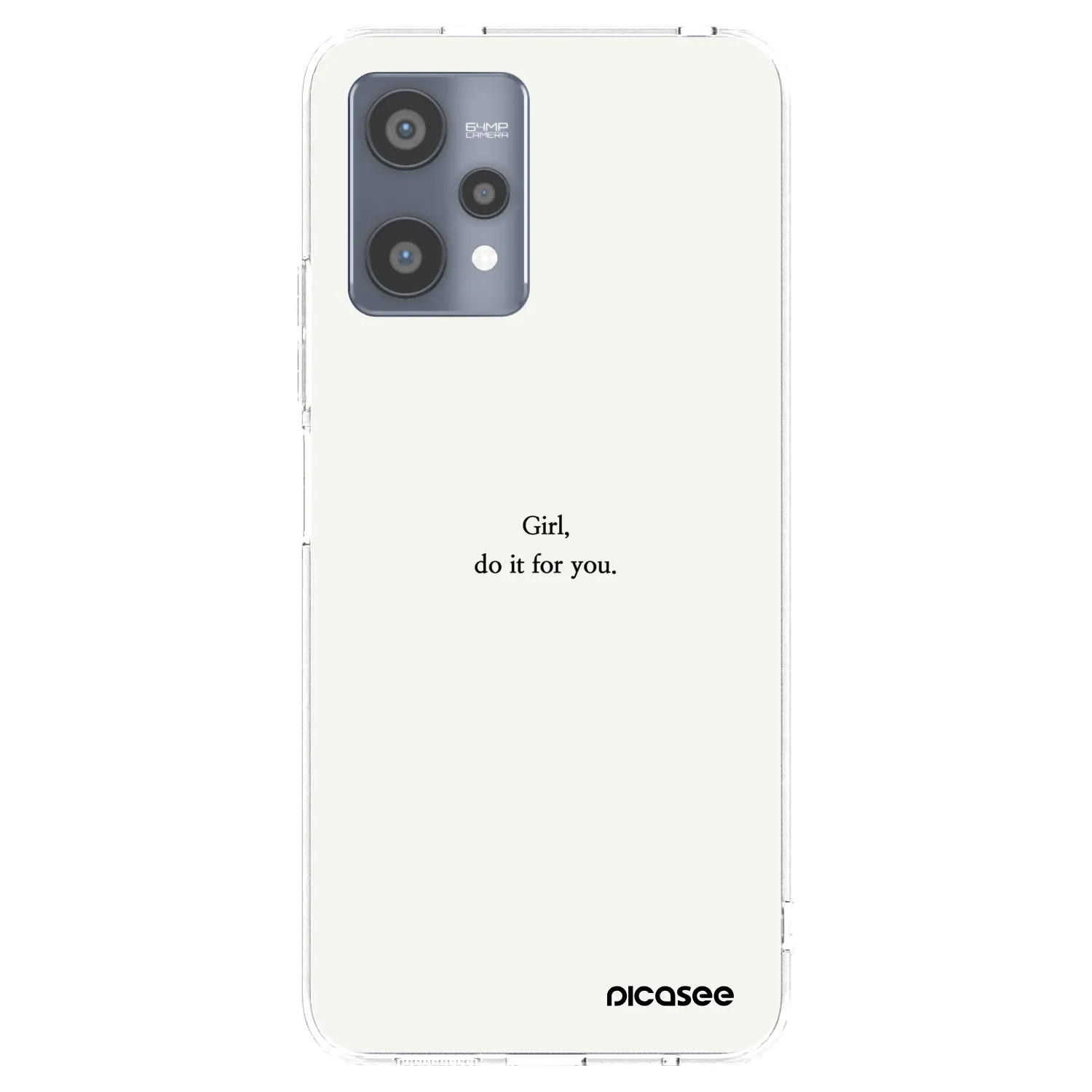 Picasee silikonový průhledný obal pro Realme 9 Pro 5G - Girl, do it for you