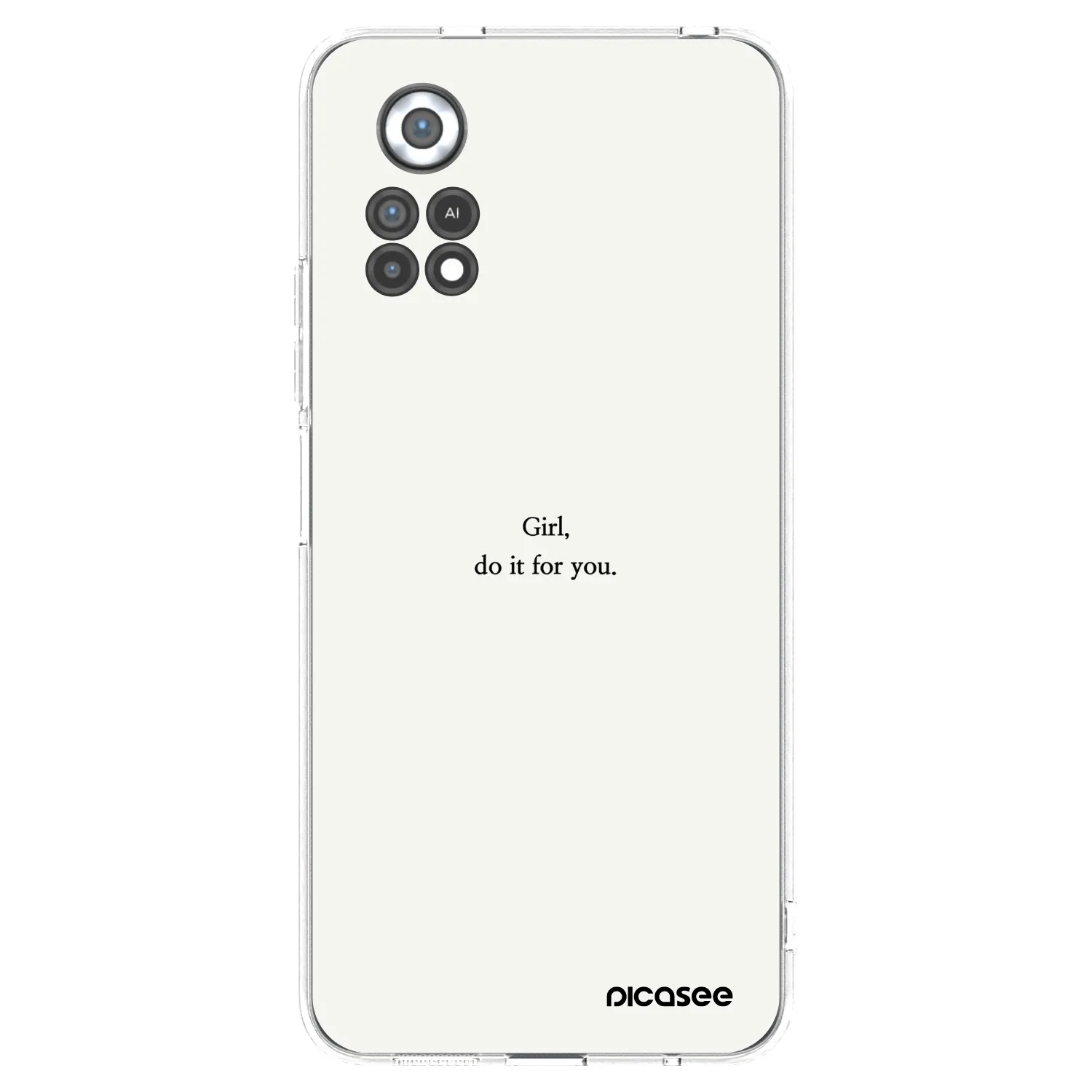 Picasee silikonový průhledný obal pro Xiaomi Poco X4 Pro 5G - Girl, do it for you