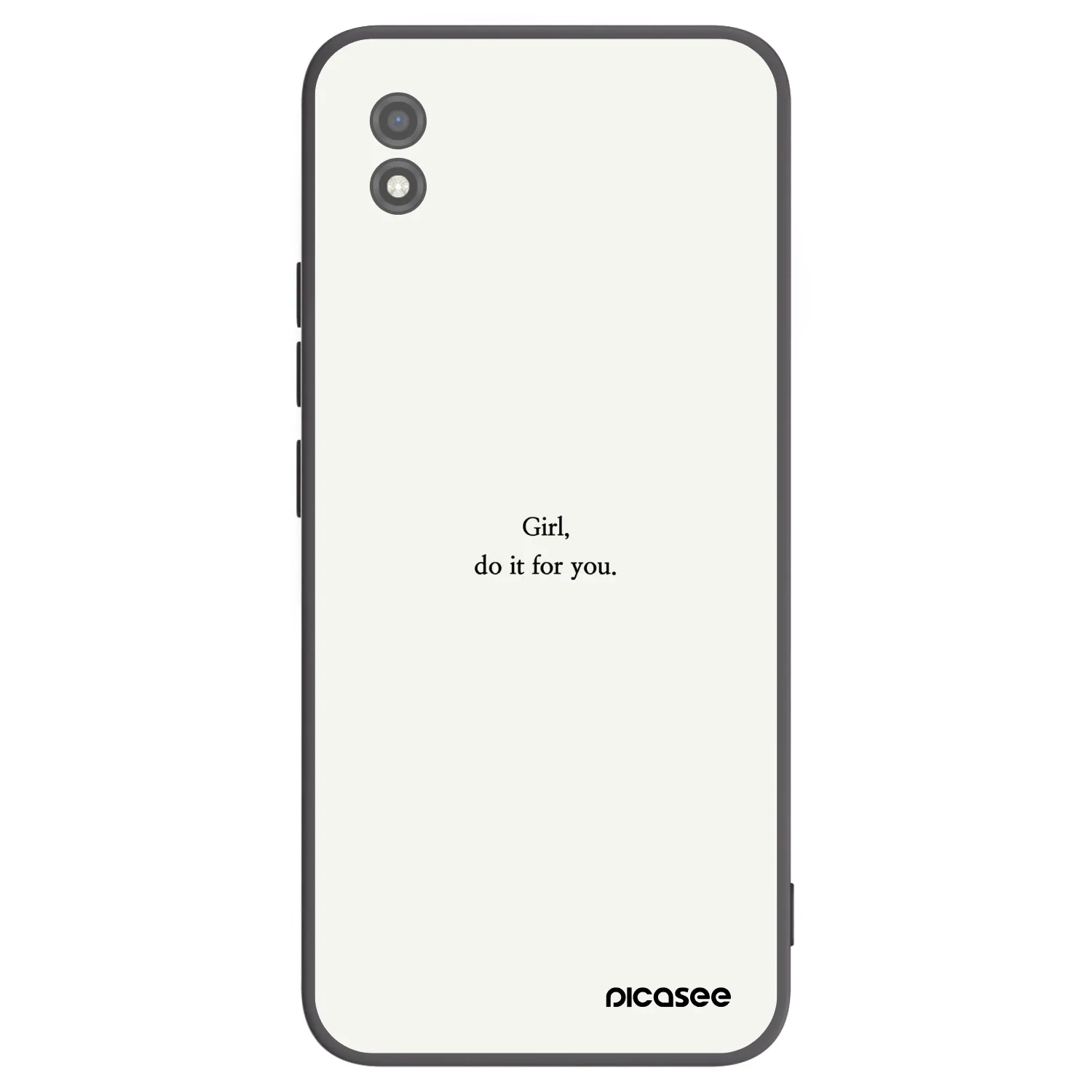 Picasee silikonový černý obal pro Realme C11 (2021) - Girl, do it for you
