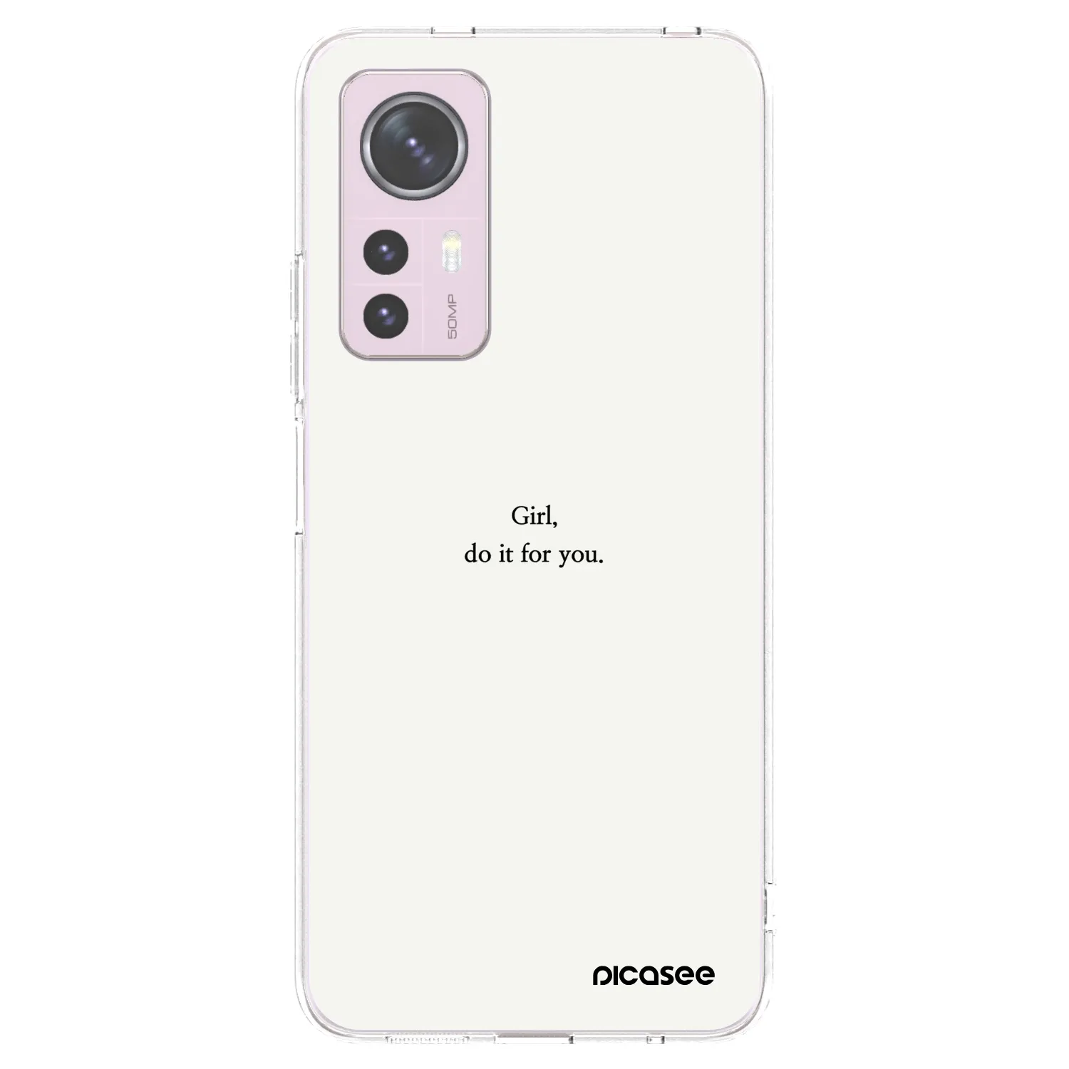 Picasee silikonový průhledný obal pro Xiaomi 12 - Girl, do it for you