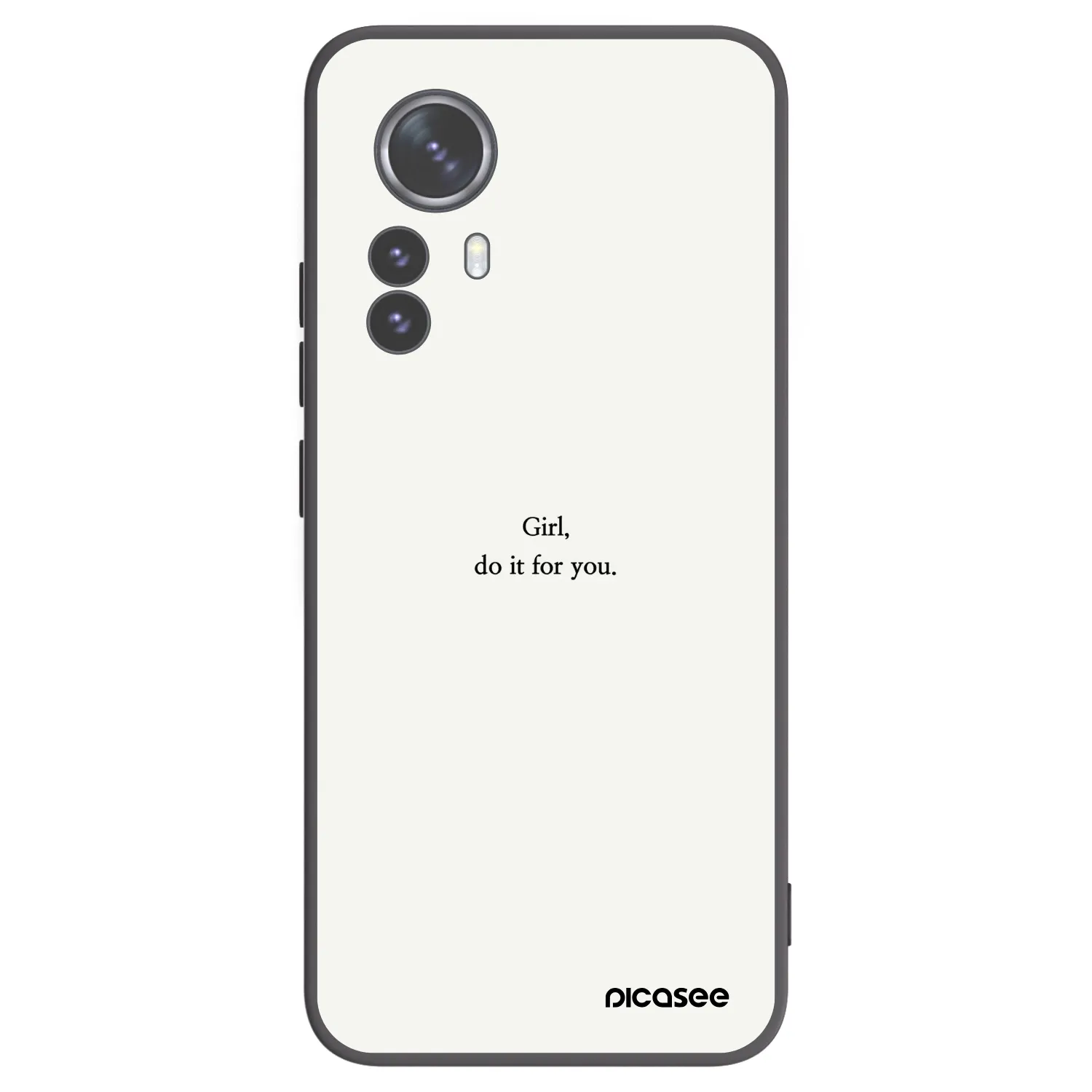 Picasee silikonový černý obal pro Xiaomi 12 Pro - Girl, do it for you