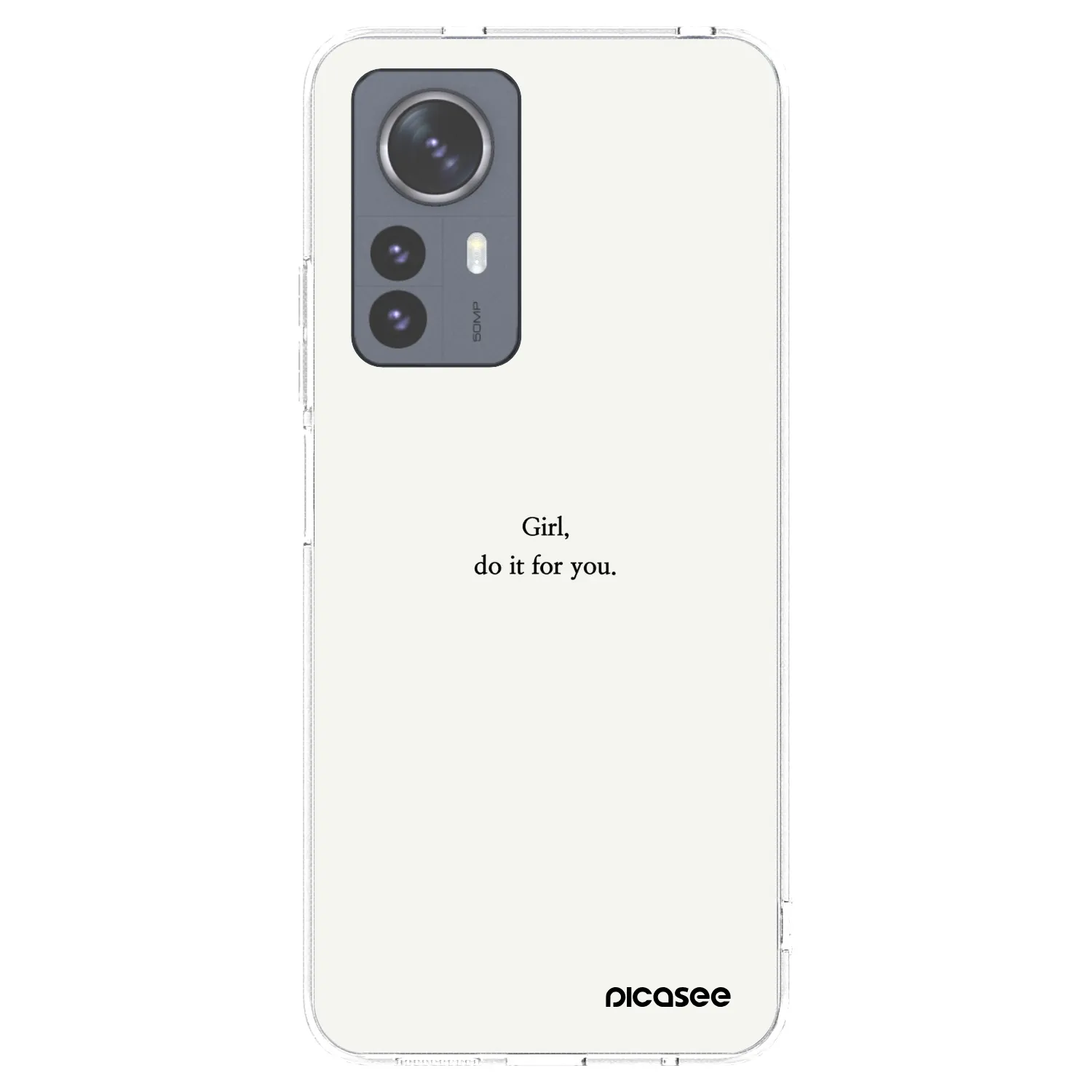 Picasee silikonový průhledný obal pro Xiaomi 12 Pro - Girl, do it for you