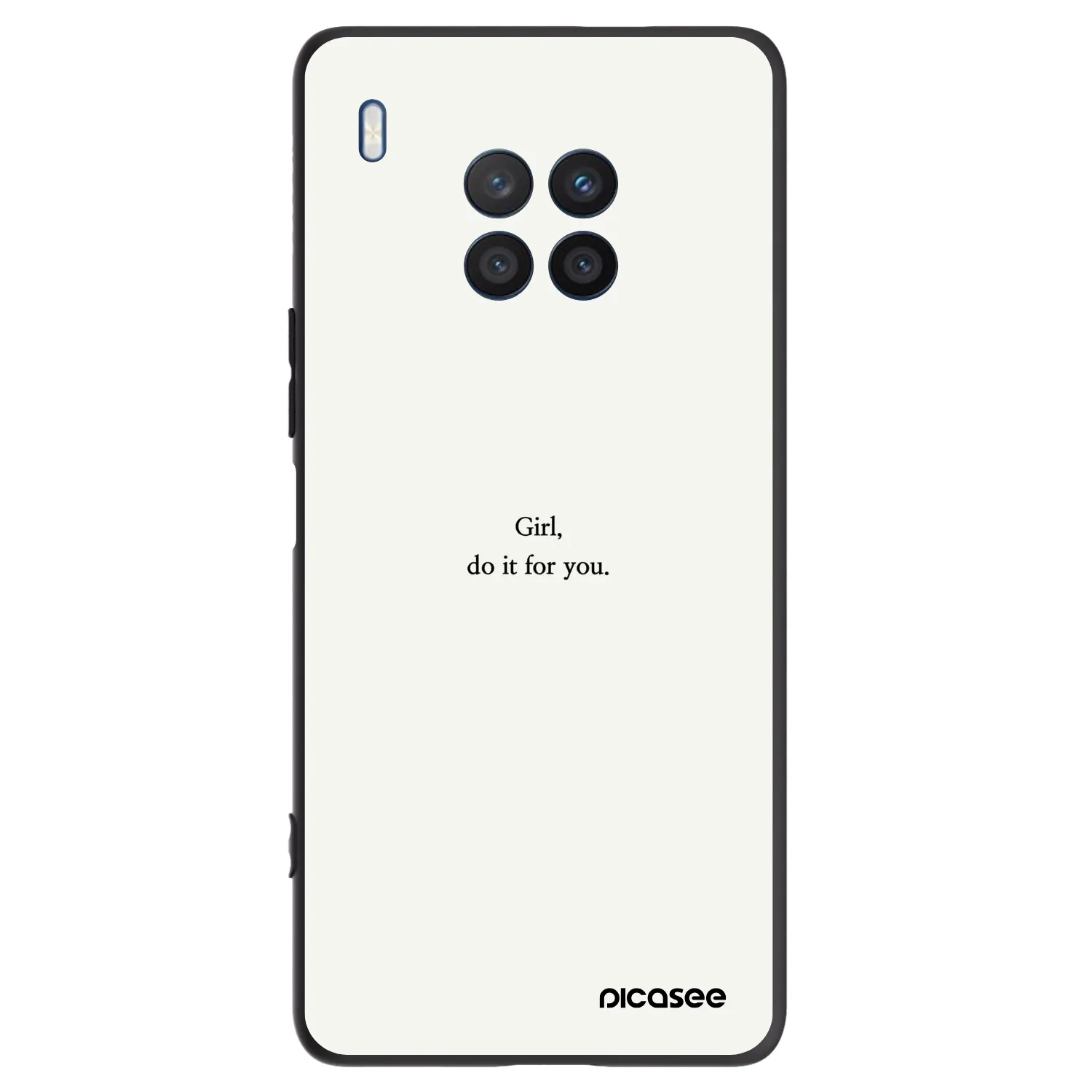 Picasee silikonový černý obal pro Honor 50 Lite - Girl, do it for you